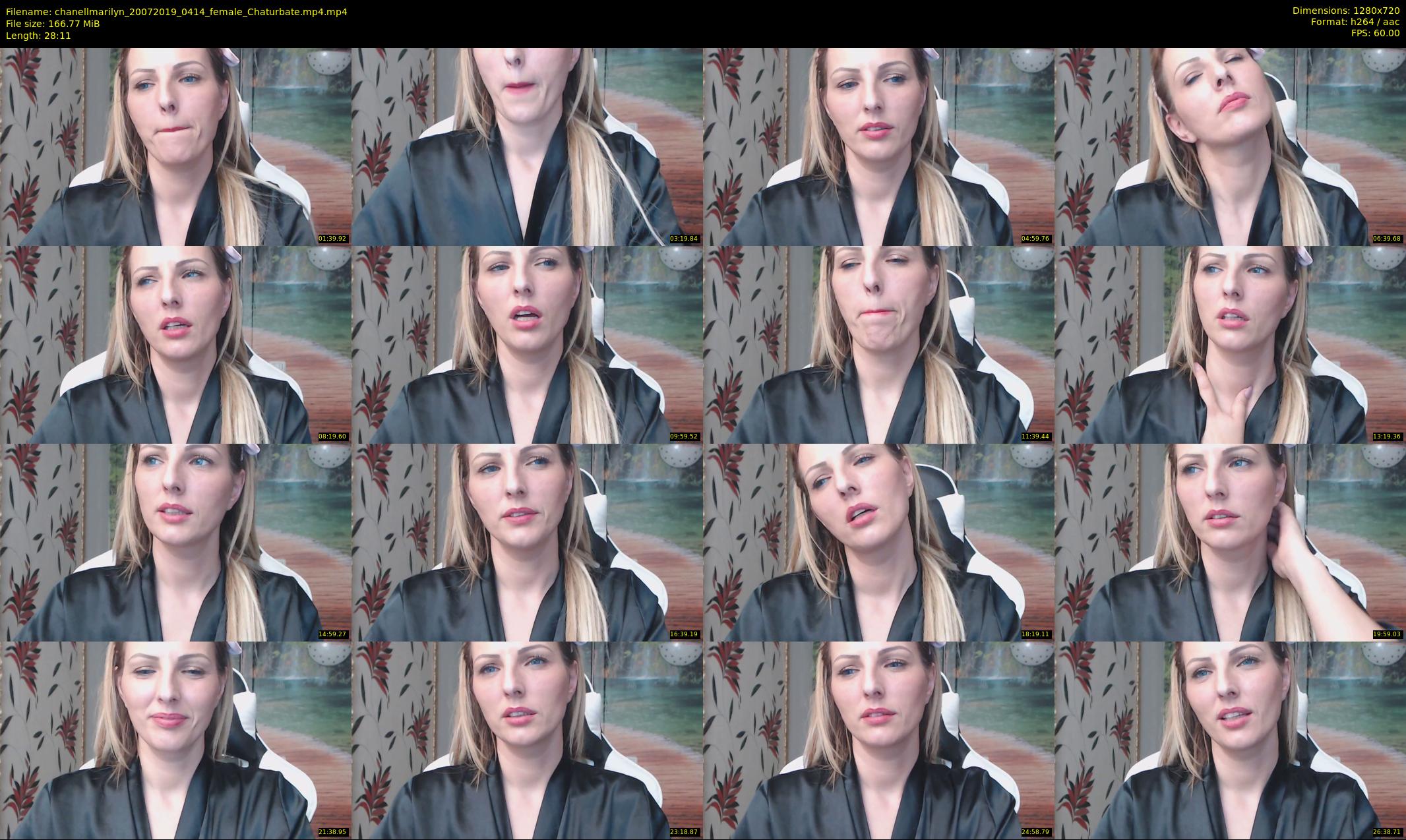 chanellmarilyn — 29 minute Chaturbate female cam show recording, 720p, Jul 20, 2019