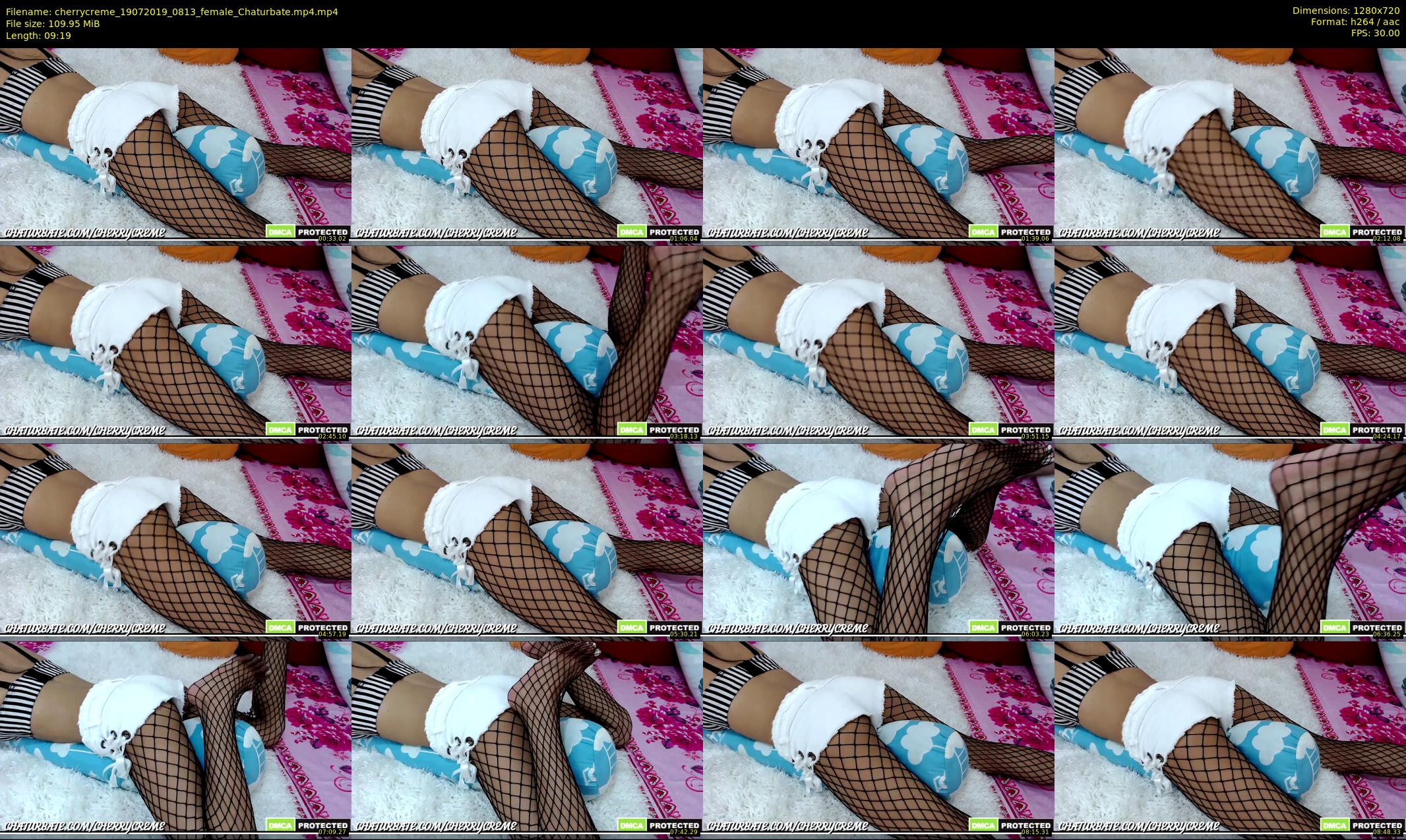 cherrycreme — 10 minute Chaturbate female cam show recording, 720p, Jul 19, 2019