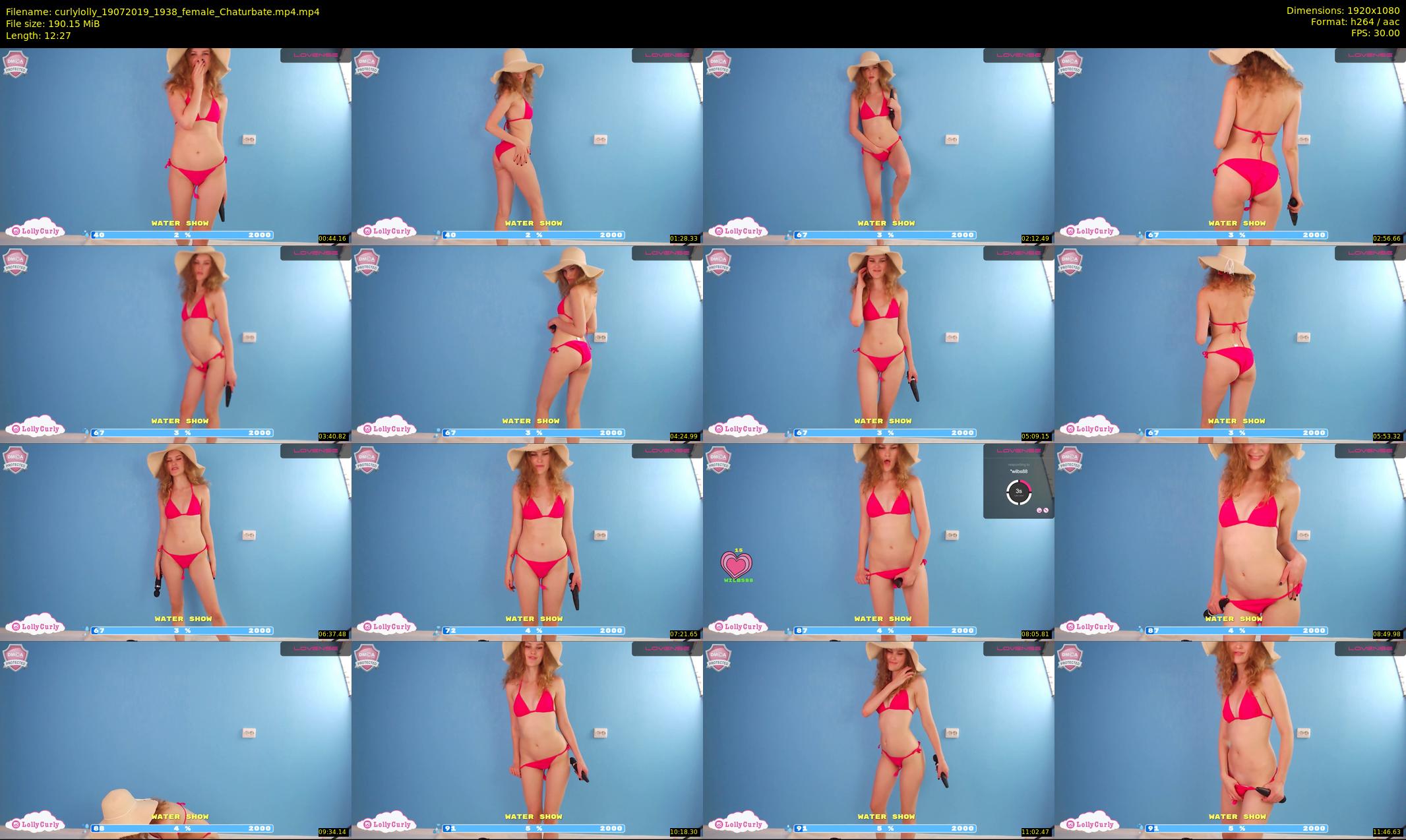 curlylolly — 13 minute Chaturbate female cam show recording, 1080p, Jul 19, 2019