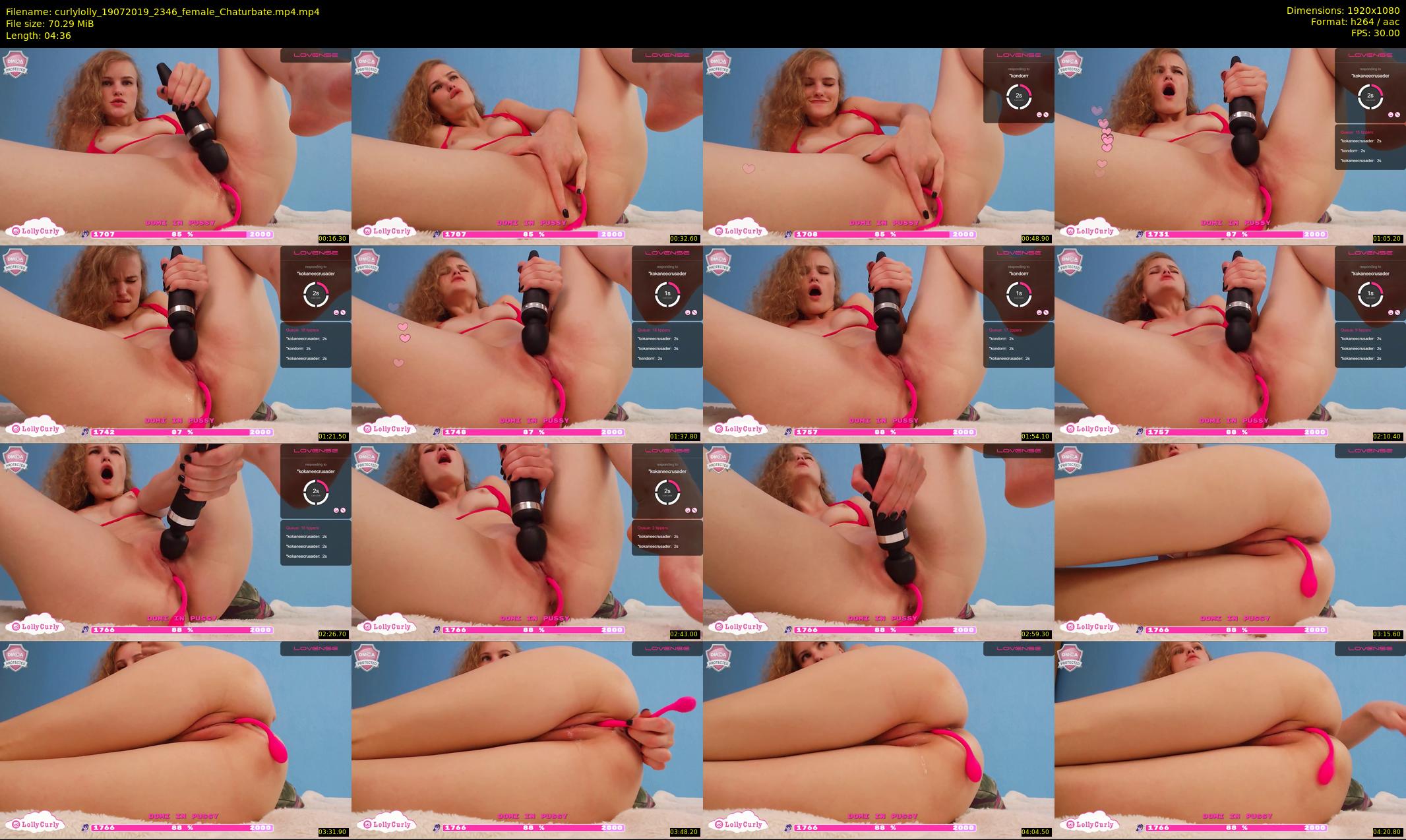 curlylolly — 5 minute Chaturbate female cam show recording, 1080p, Jul 19, 2019