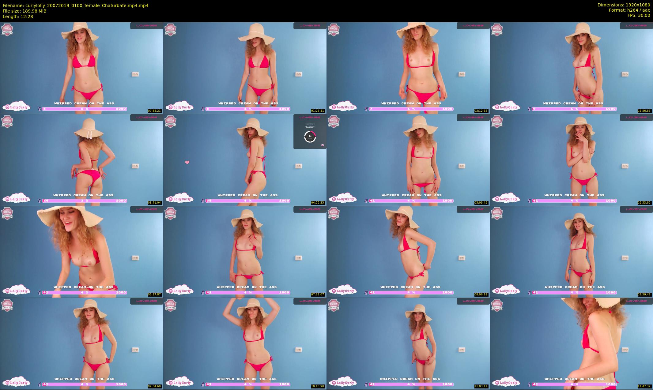 curlylolly — 13 minute Chaturbate female cam show recording, 1080p, Jul 20, 2019