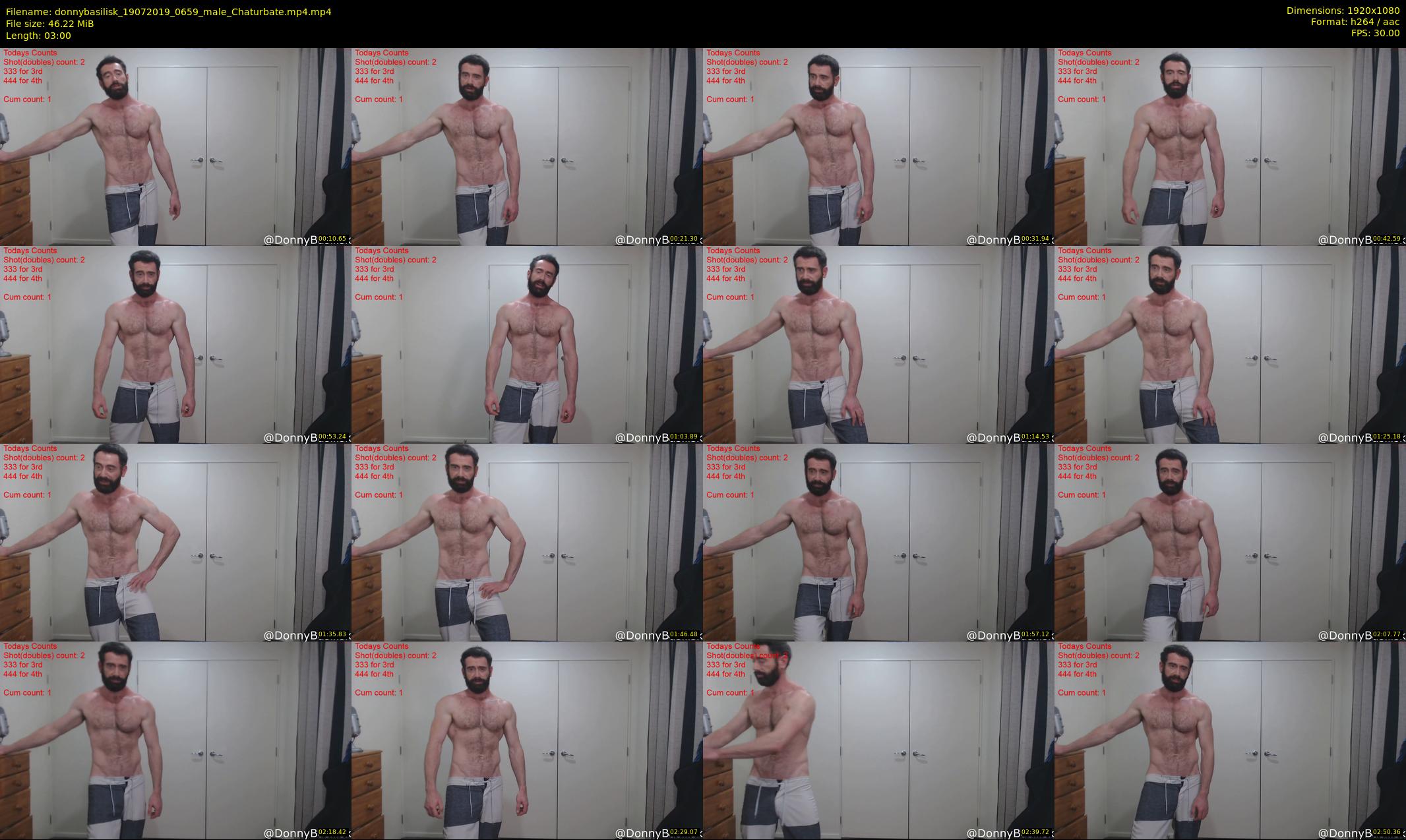 donnybasilisk — 3 minute Chaturbate male cam show recording, 1080p, Jul 19, 2019