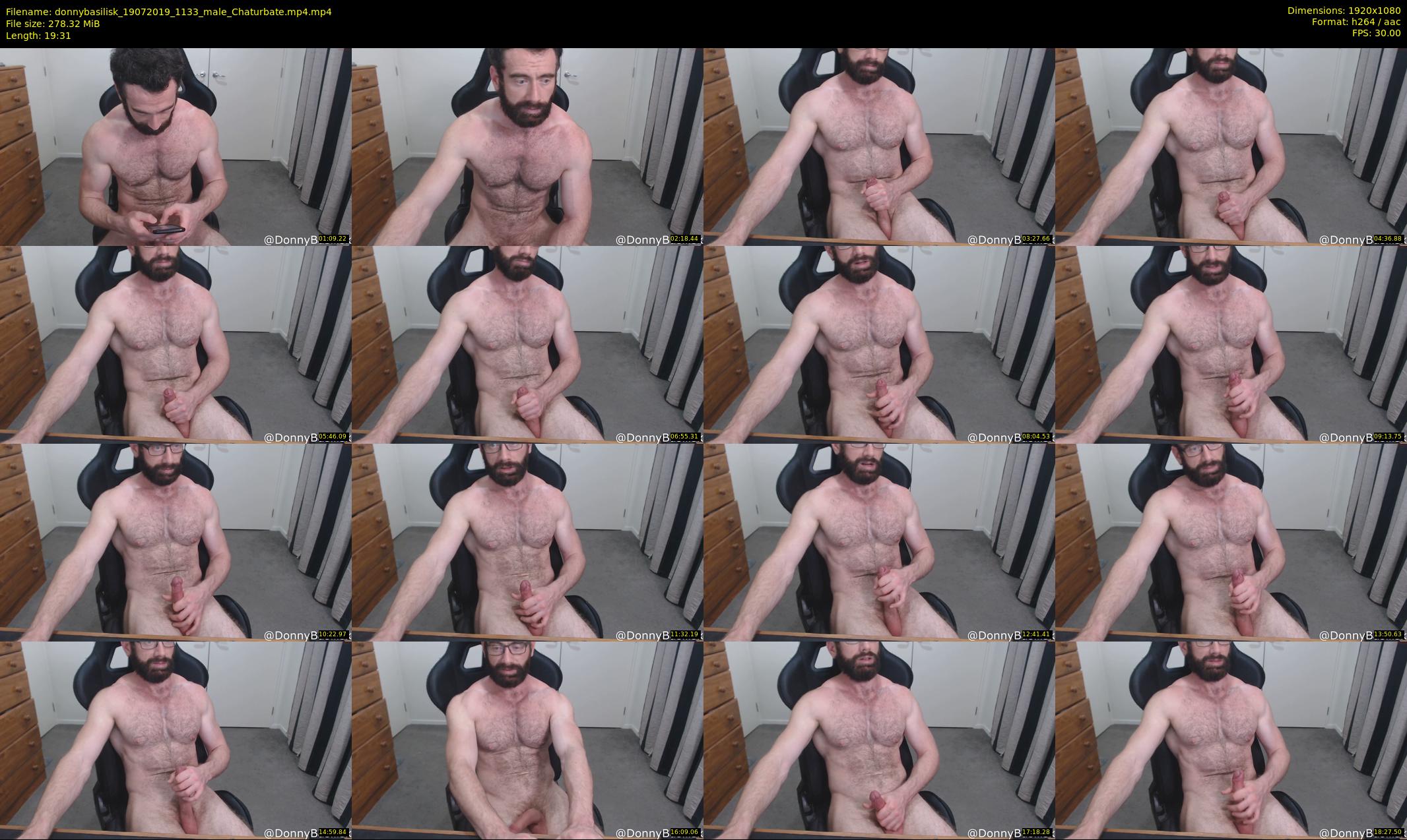 donnybasilisk — 20 minute Chaturbate male cam show recording, 1080p, Jul 19, 2019