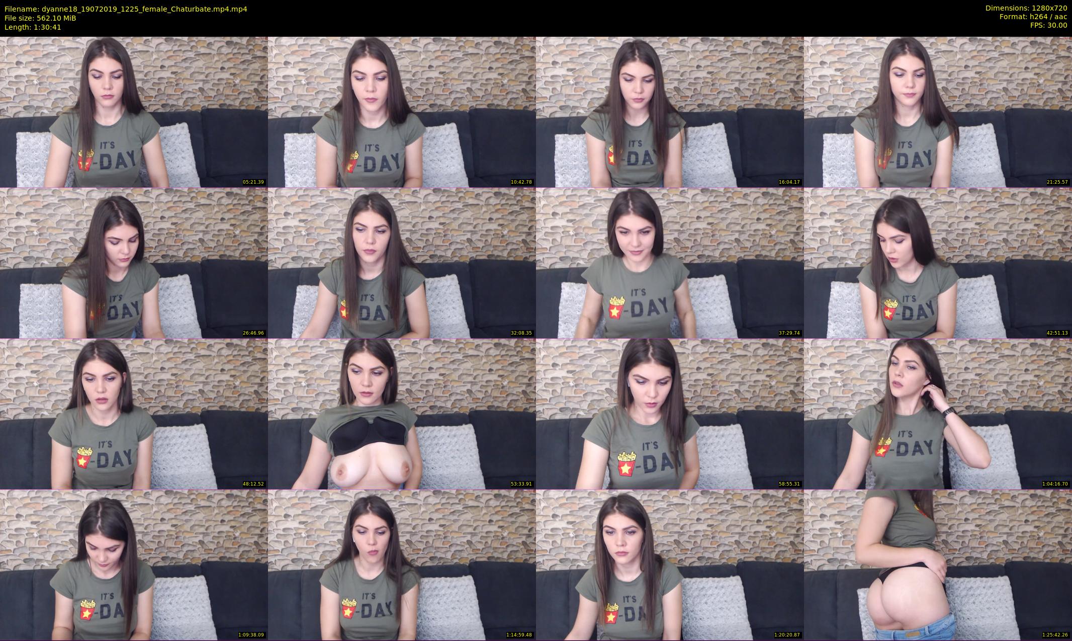 dyanne18 — 91 minute Chaturbate female cam show recording, 720p, Jul 19, 2019