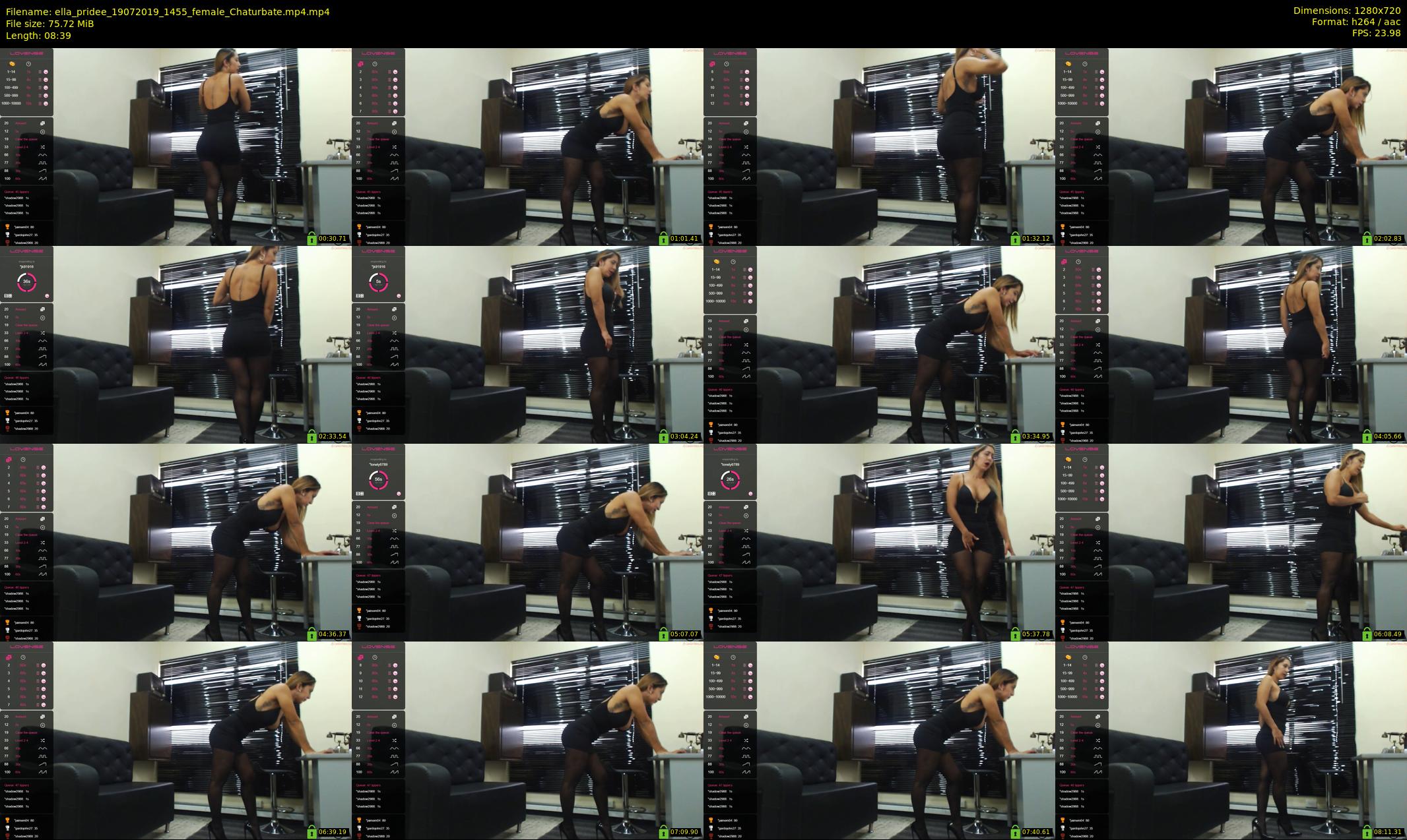 ella_pridee — 9 minute Chaturbate female cam show recording, 720p, Jul 19, 2019