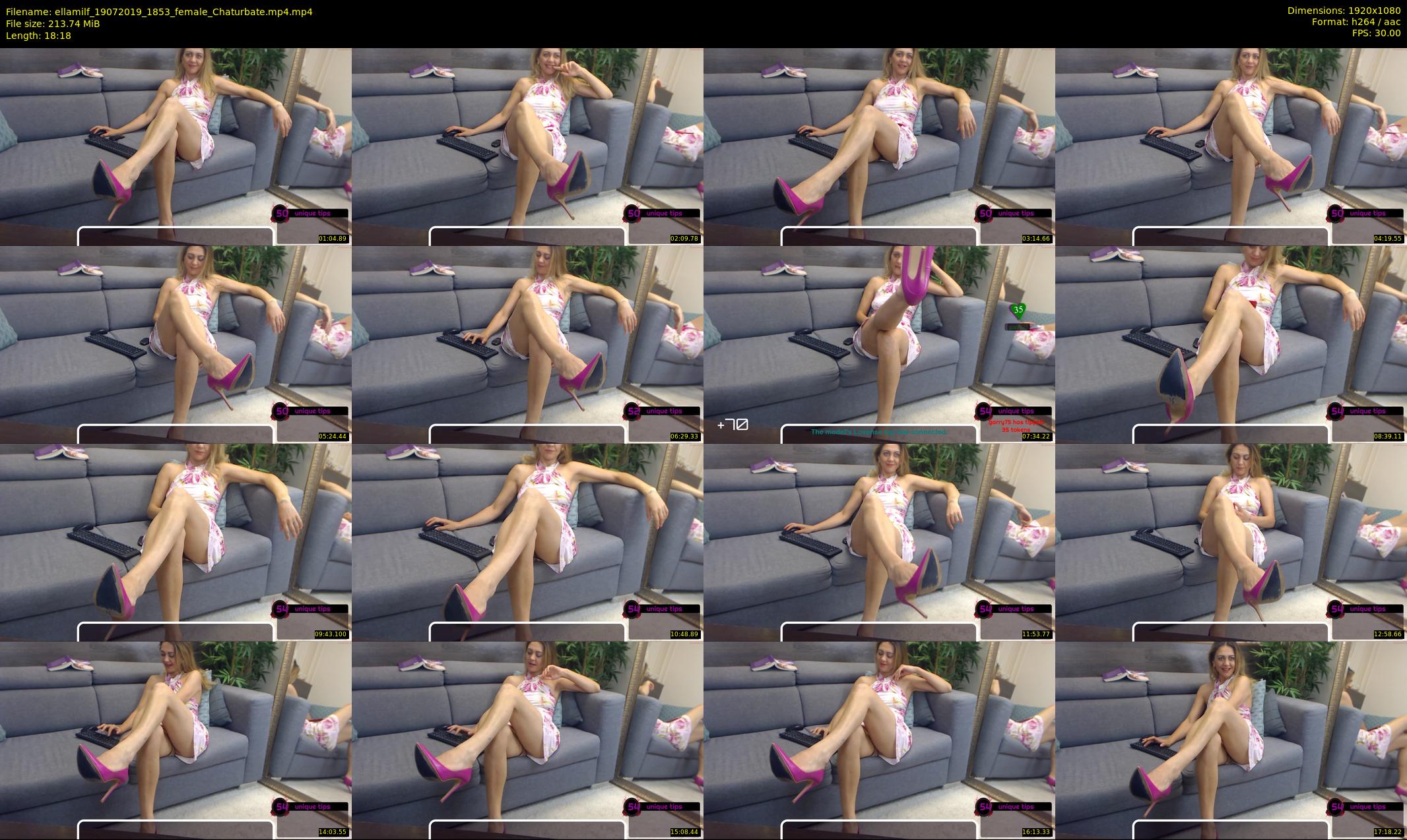 ellamilf — 19 minute Chaturbate female cam show recording, 1080p, Jul 19, 2019