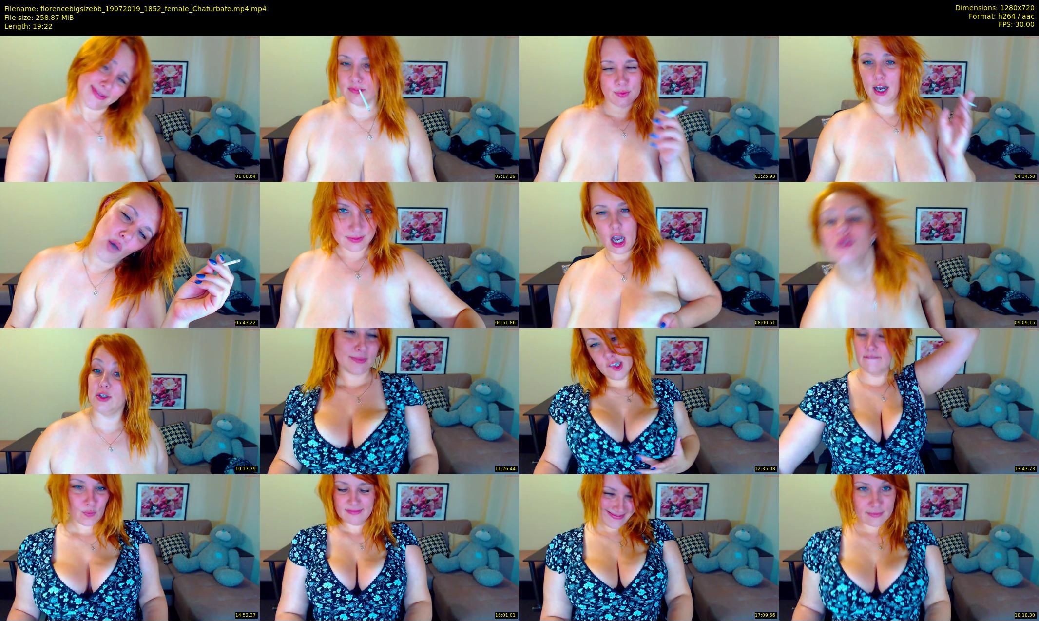 florencebigsizebb — 20 minute Chaturbate female cam show recording, 720p, Jul 19, 2019