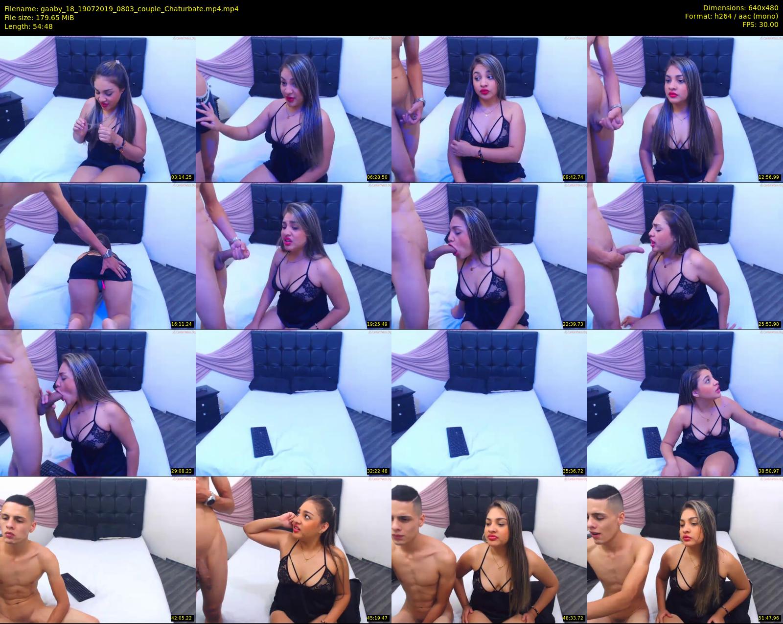 gaaby_18 — 55 minute Chaturbate couple cam show recording, 480p, Jul 19, 2019