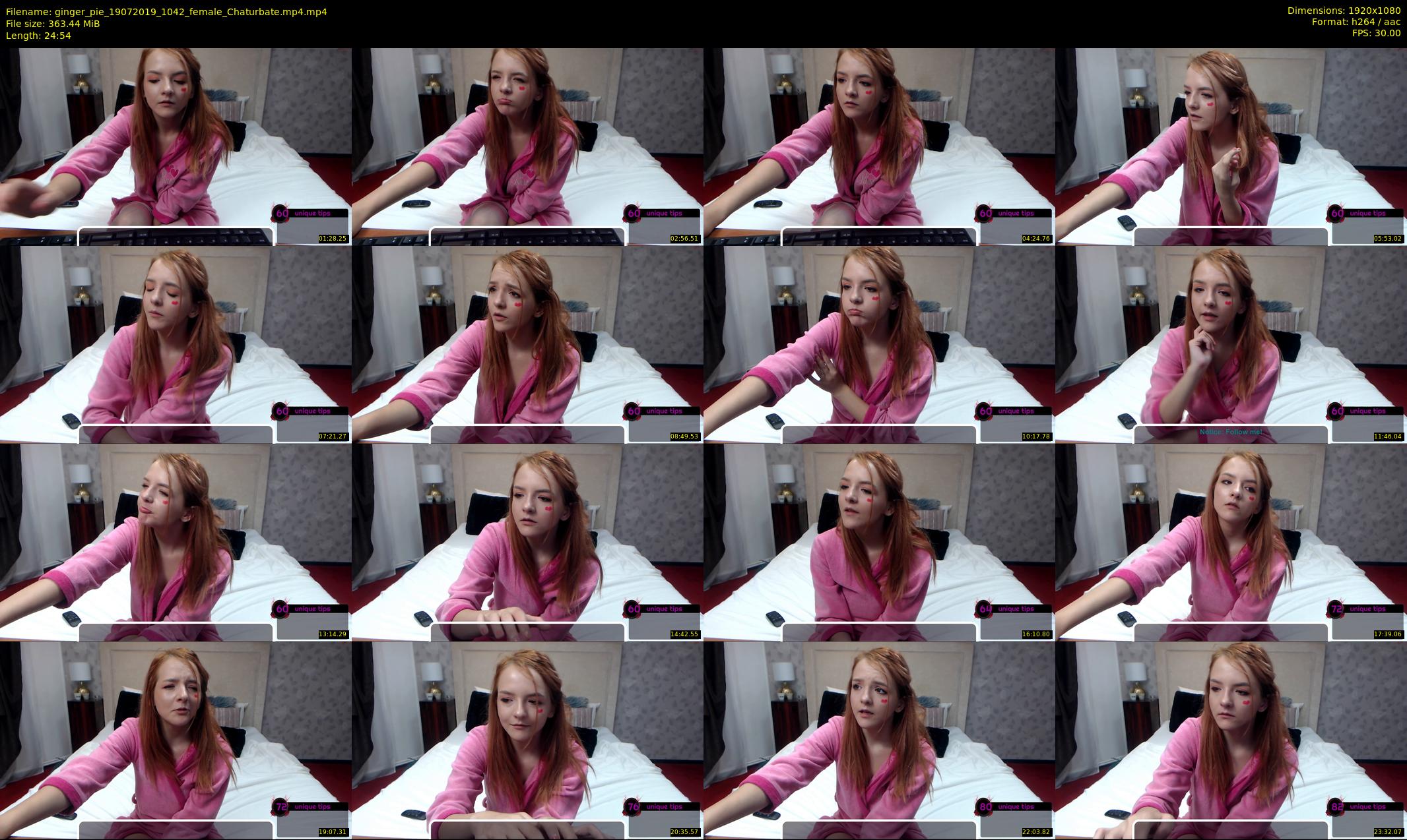 ginger_pie — 25 minute Chaturbate female cam show recording, 1080p, Jul 19, 2019