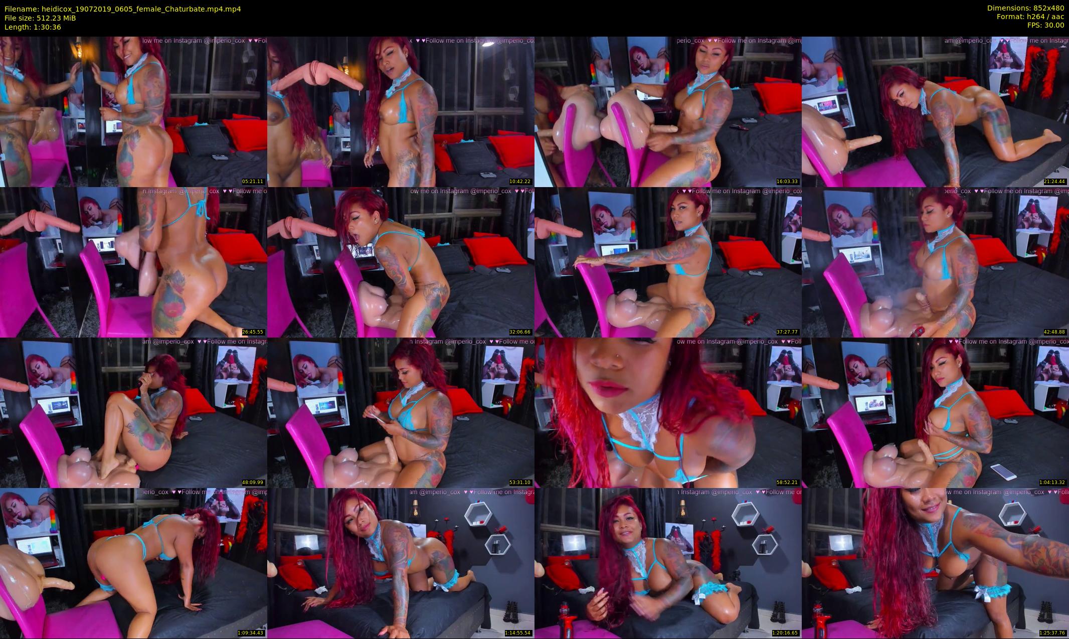 heidicox — 91 minute Chaturbate female cam show recording, 480p, Jul 19, 2019