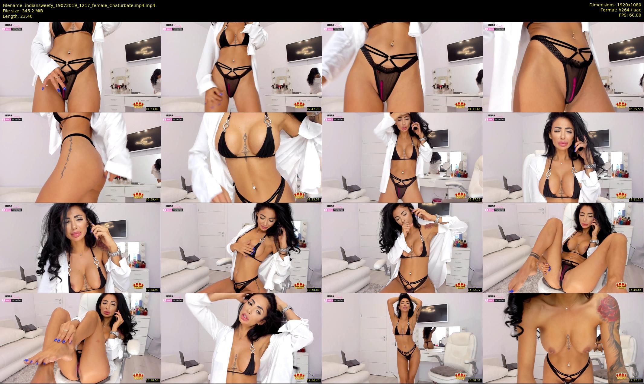 indiansweety — 24 minute Chaturbate female cam show recording, 1080p, Jul 19, 2019