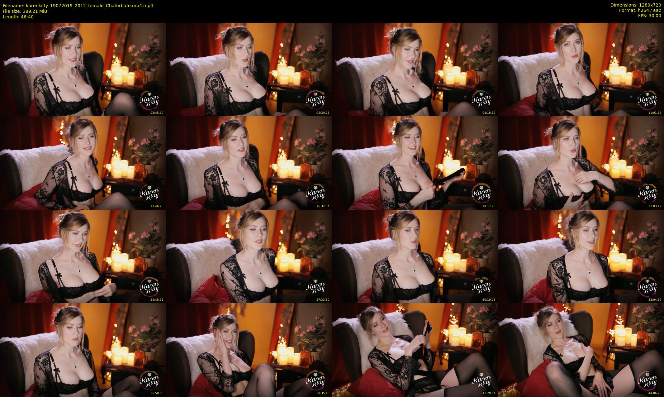 karenkitty — 47 minute Chaturbate female cam show recording, 720p, Jul 19, 2019