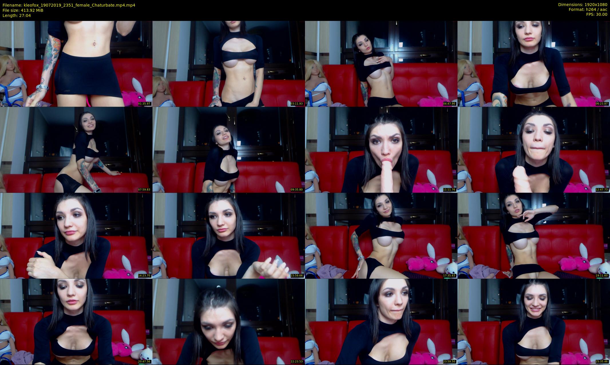 kleofox — 28 minute Chaturbate female cam show recording, 1080p, Jul 19, 2019