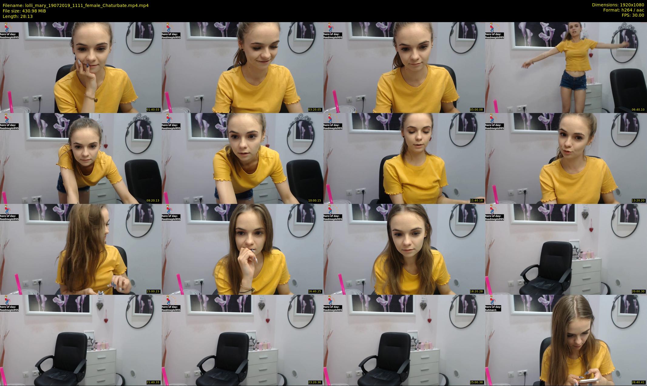lolli_mary — 29 minute Chaturbate female cam show recording, 1080p, Jul 19, 2019