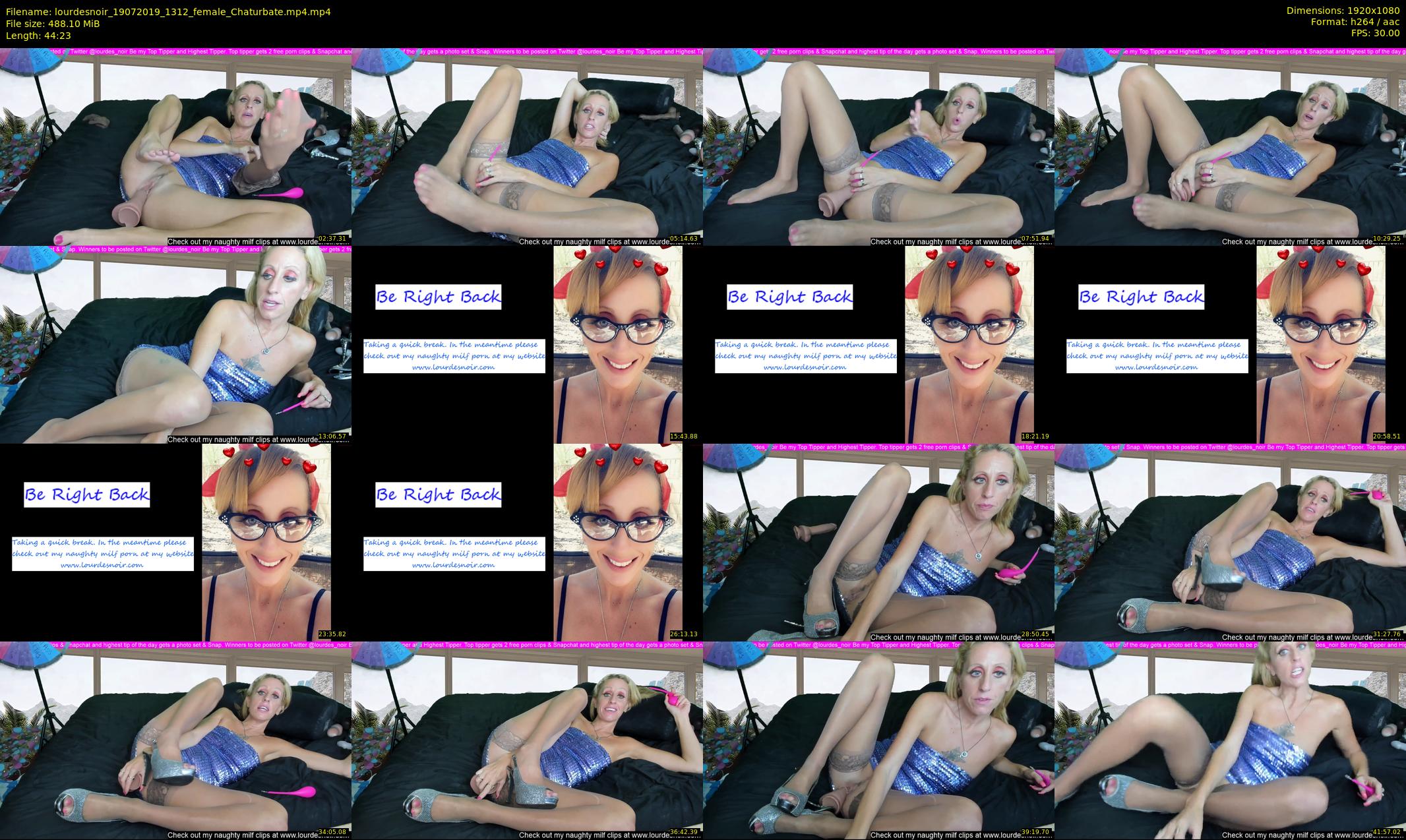 lourdesnoir — 45 minute Chaturbate female cam show recording, 1080p, Jul 19, 2019