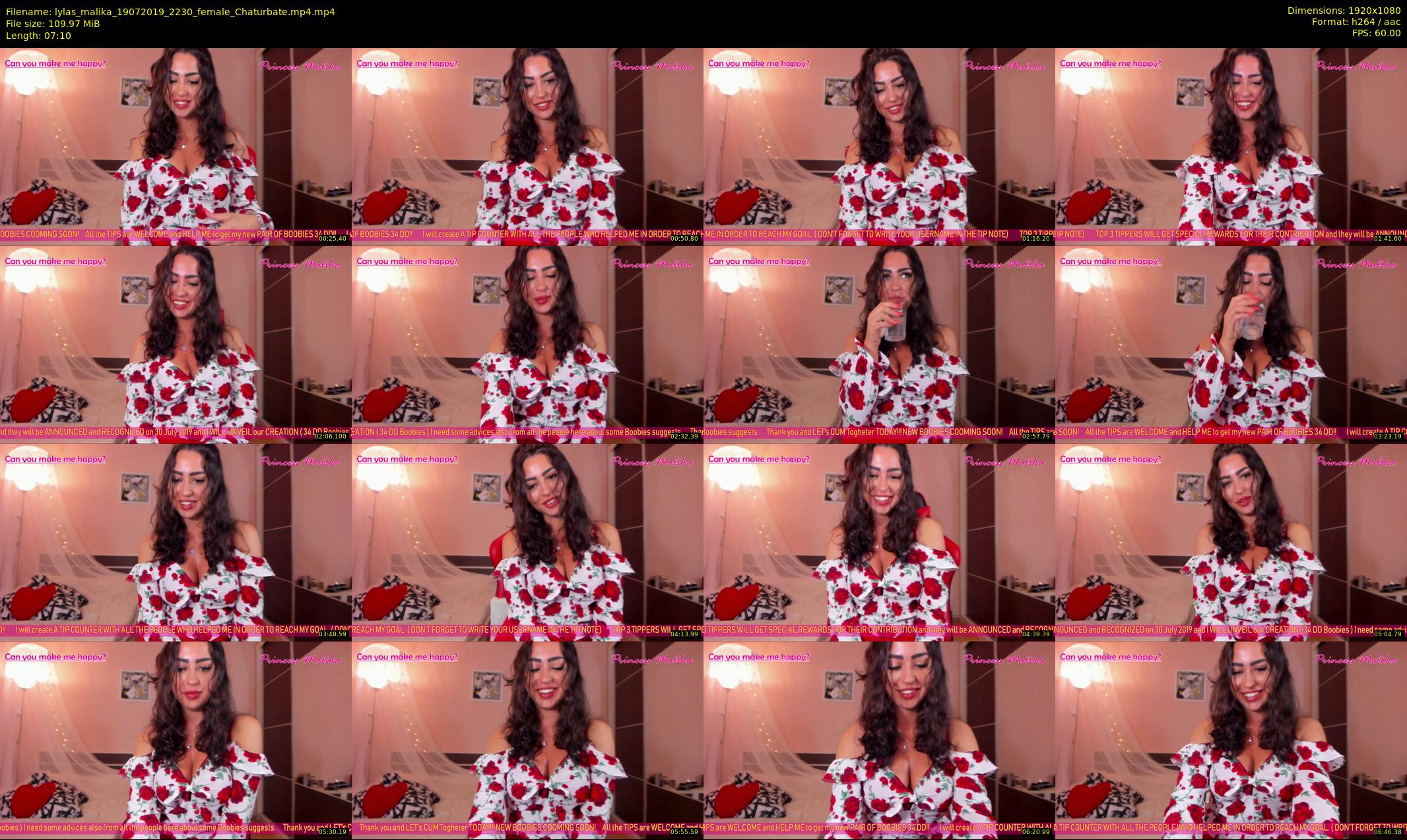 lylas_malika — 8 minute Chaturbate female cam show recording, 1080p, Jul 19, 2019