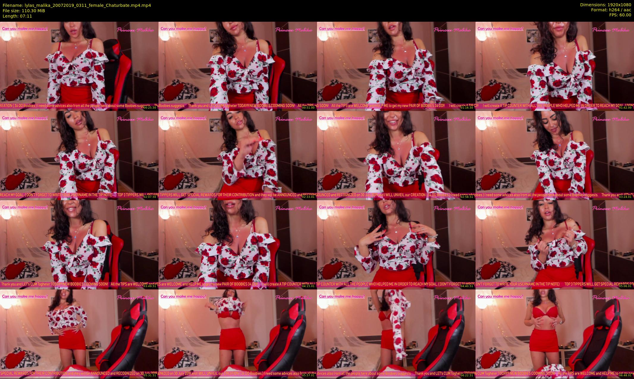 lylas_malika — 8 minute Chaturbate female cam show recording, 1080p, Jul 20, 2019