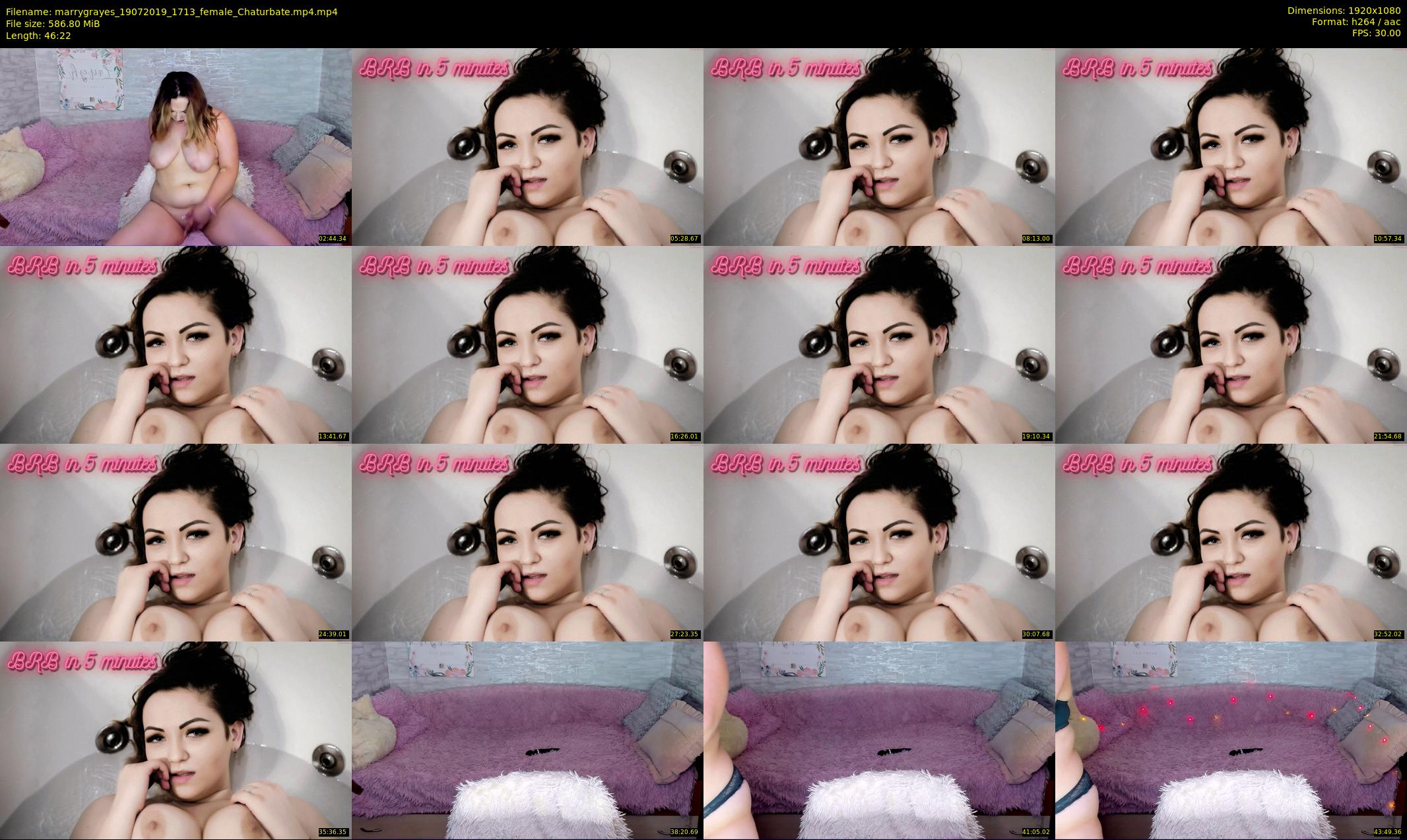 marrygrayes — 47 minute Chaturbate female cam show recording, 1080p, Jul 19, 2019
