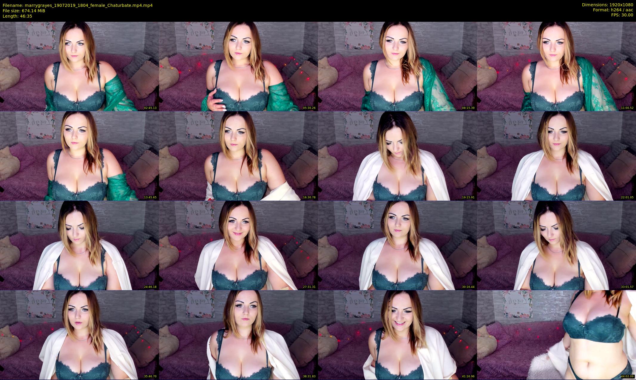 marrygrayes — 47 minute Chaturbate female cam show recording, 1080p, Jul 19, 2019