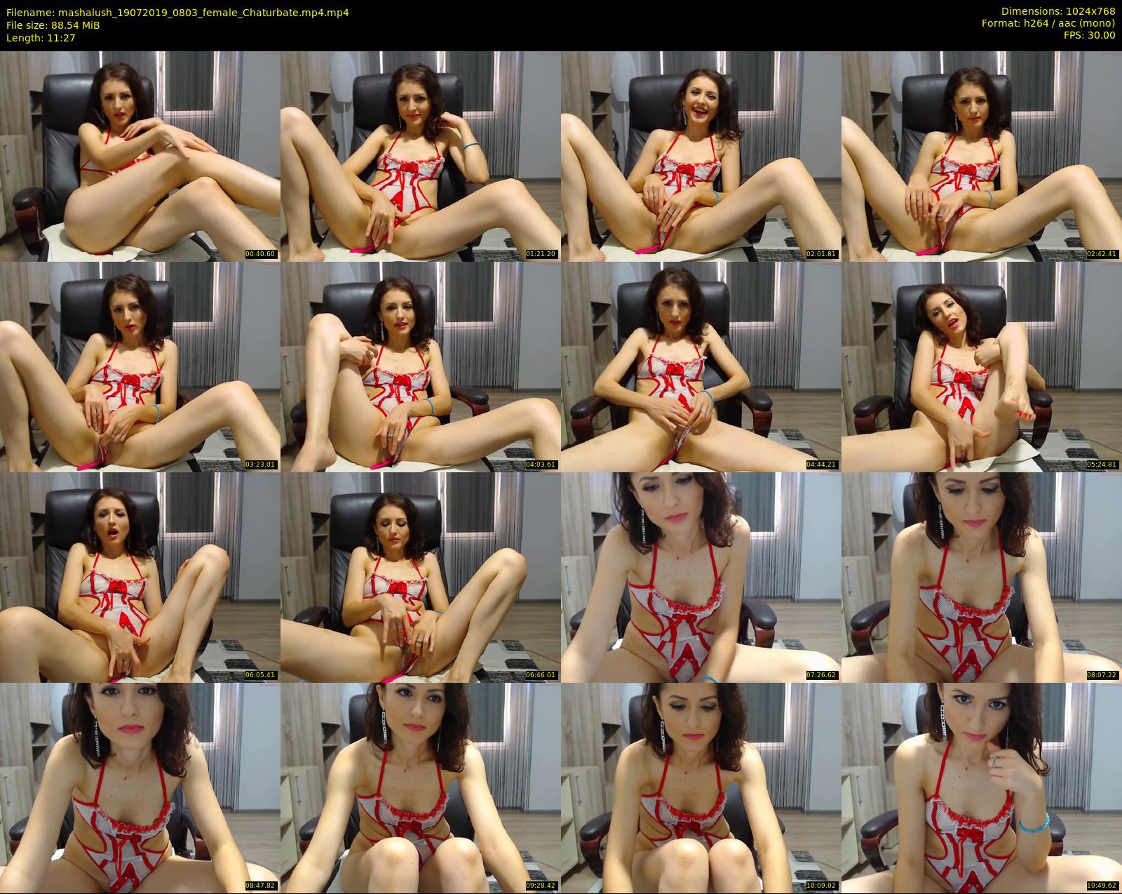 mashalush — 12 minute Chaturbate female cam show recording, 720p, Jul 19, 2019