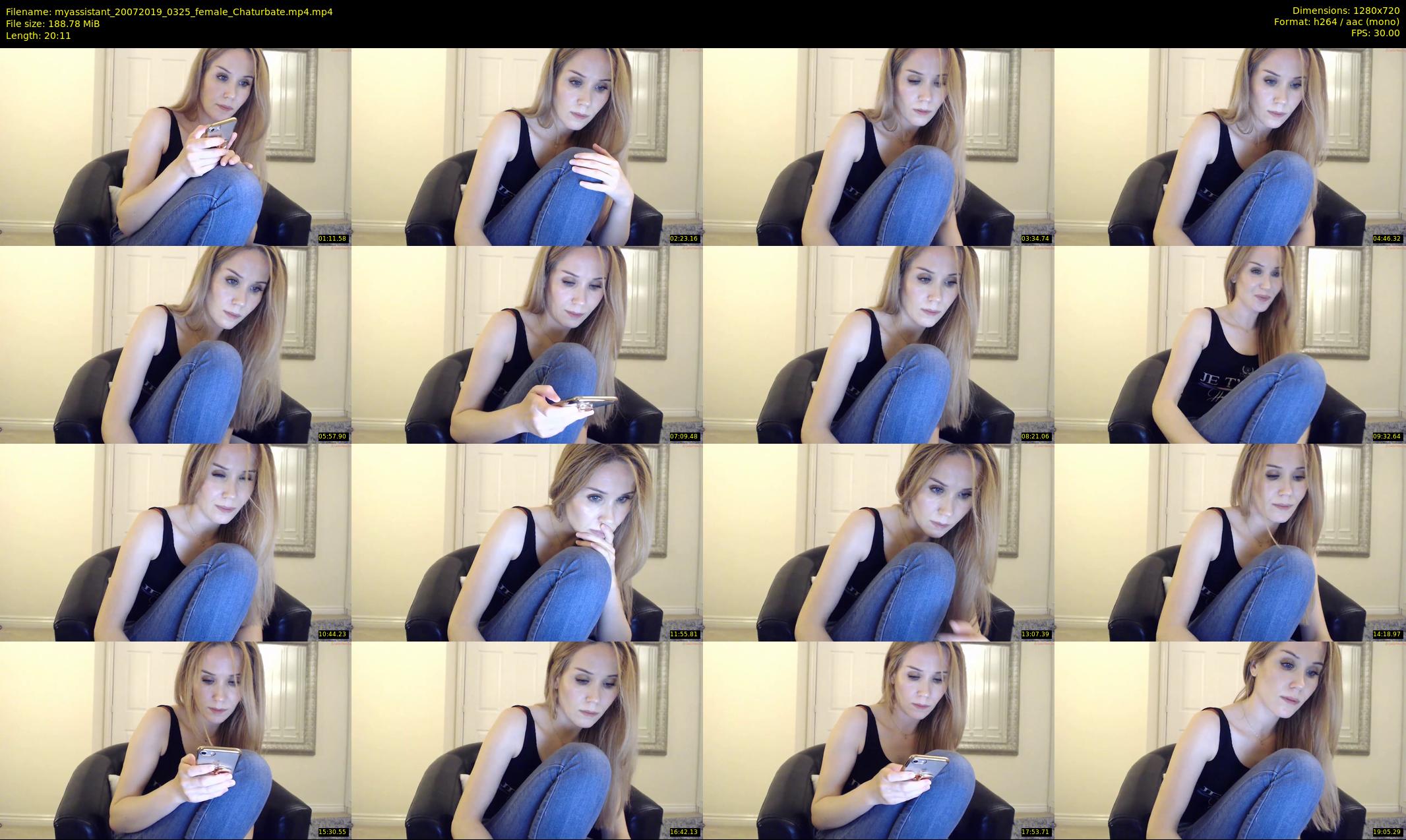 myassistant — 21 minute Chaturbate female cam show recording, 720p, Jul 20, 2019