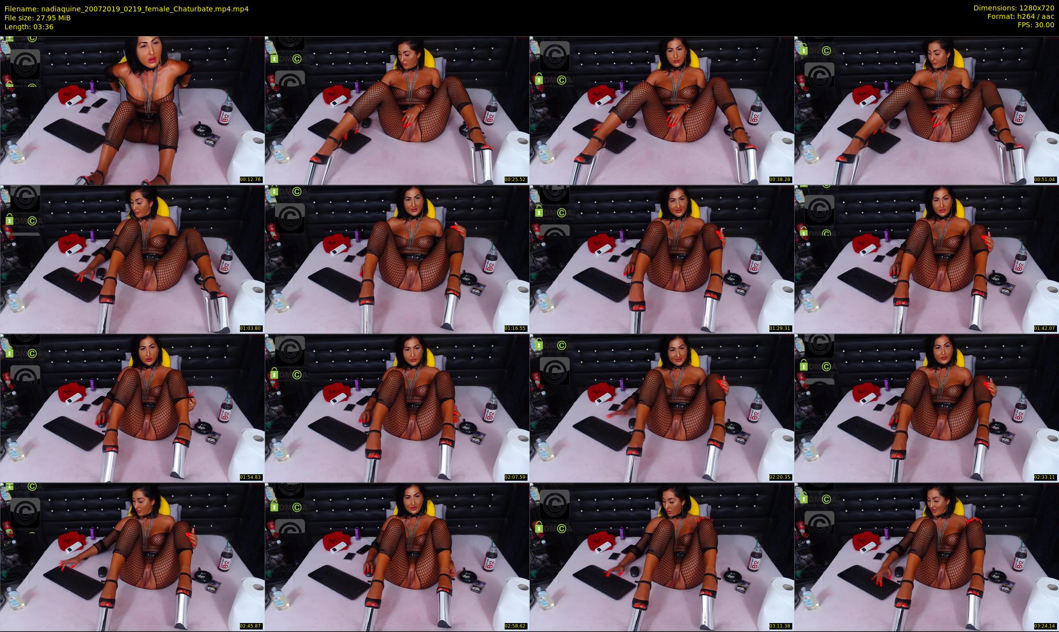 nadiaquine — 4 minute Chaturbate female cam show recording, 720p, Jul 20, 2019