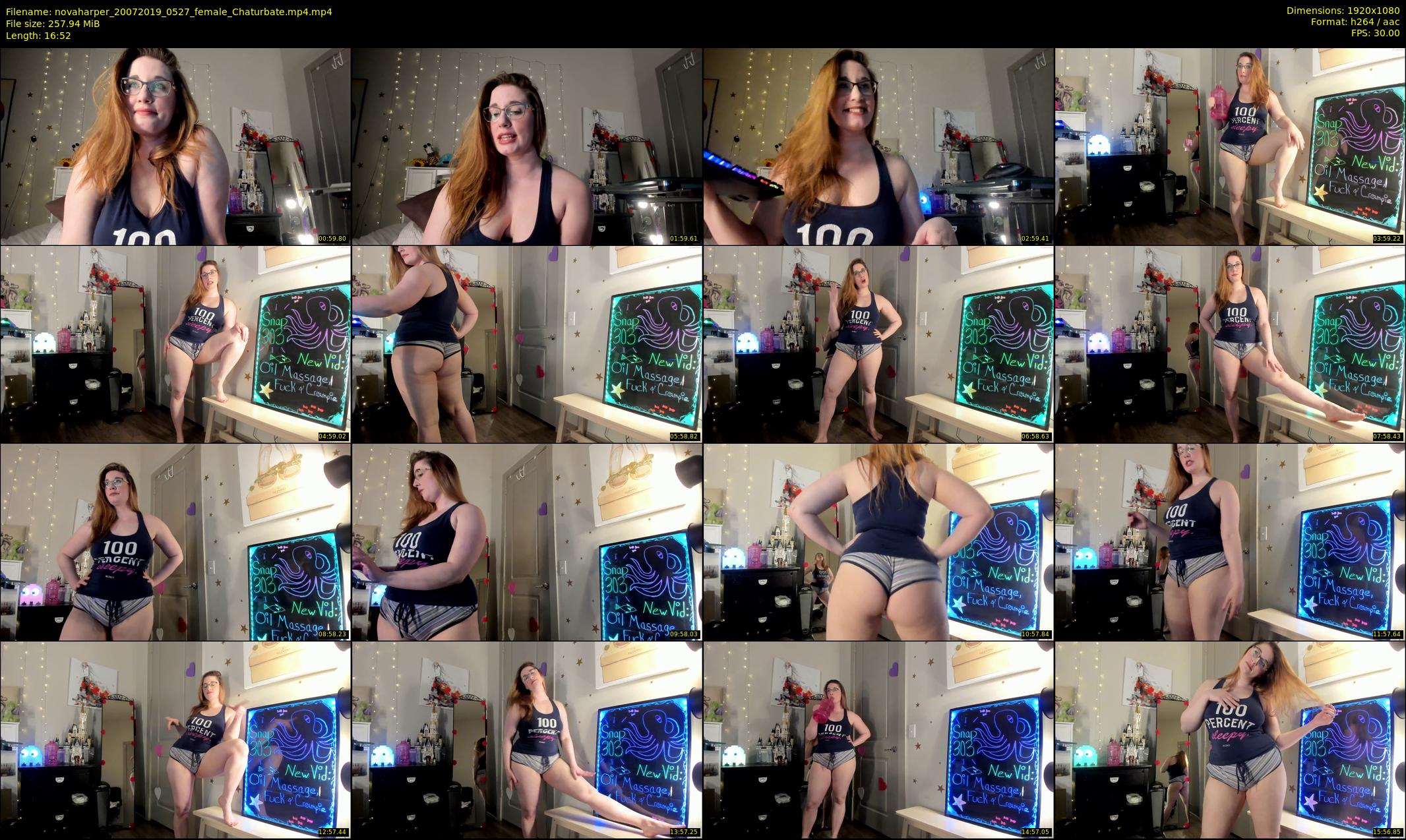 novaharper — 17 minute Chaturbate female cam show recording, 1080p, Jul 20, 2019