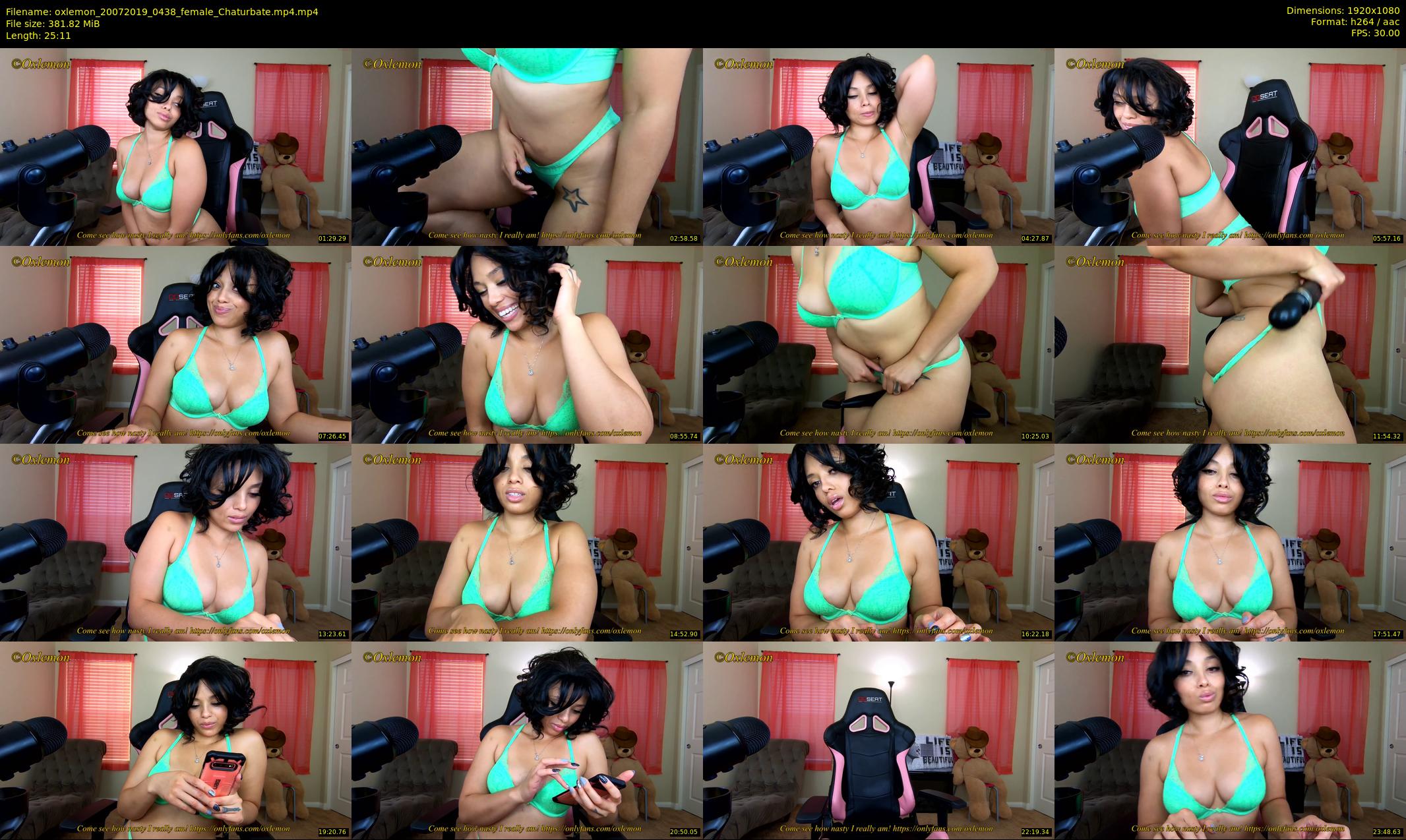 oxlemon — 26 minute Chaturbate female cam show recording, 1080p, Jul 20, 2019