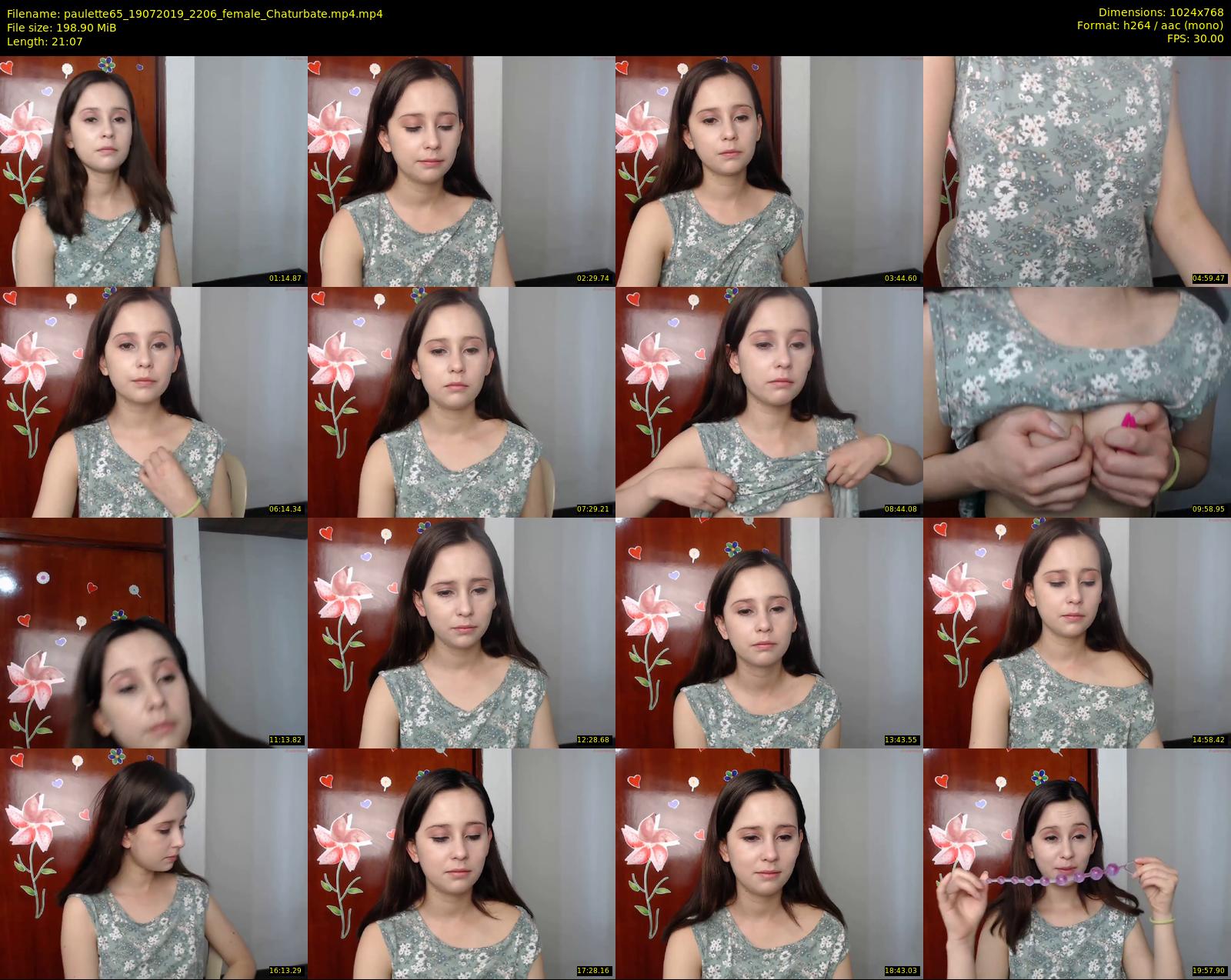 paulette65 — 22 minute Chaturbate female cam show recording, 720p, Jul 19, 2019