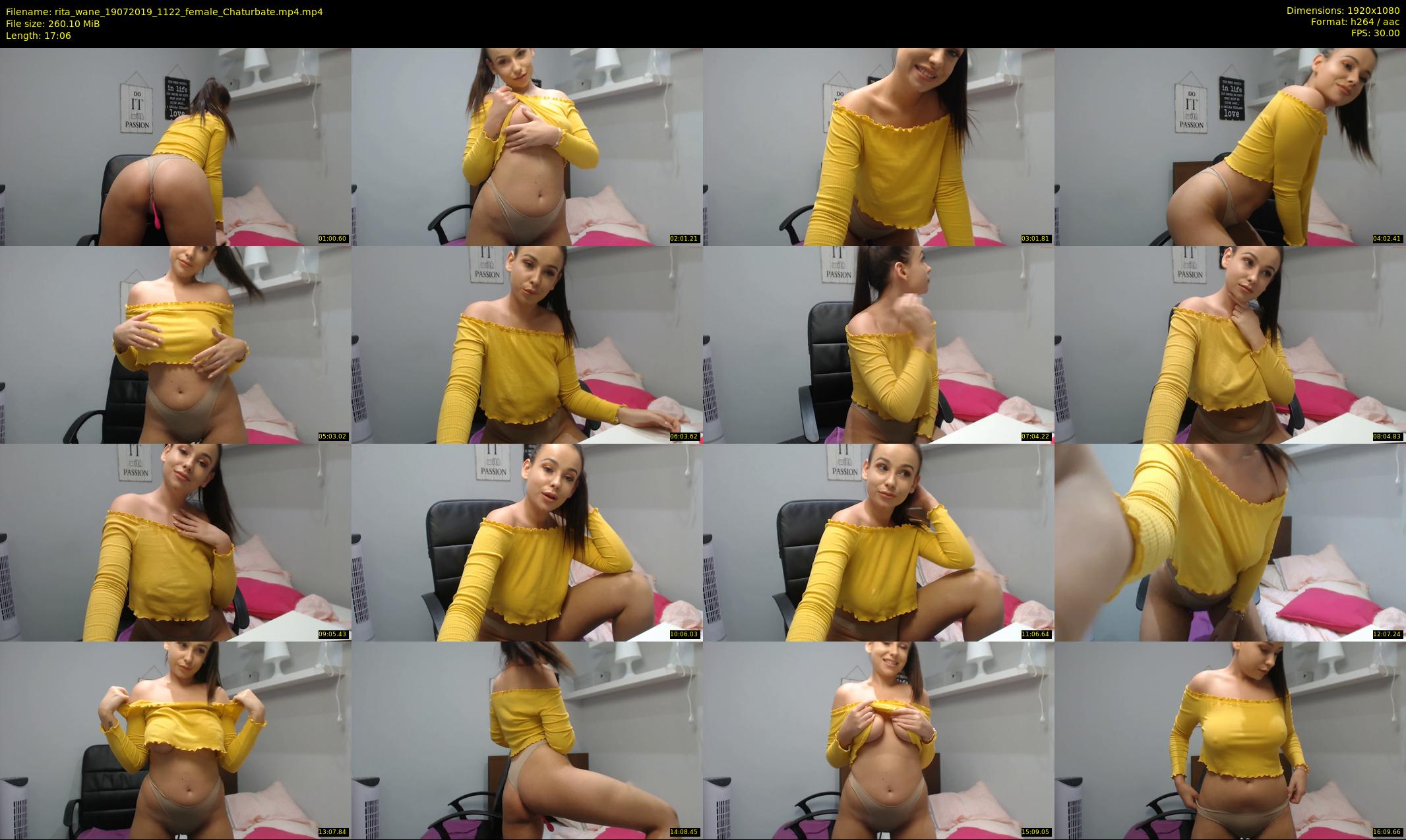 rita_wane — 18 minute Chaturbate female cam show recording, 1080p, Jul 19, 2019