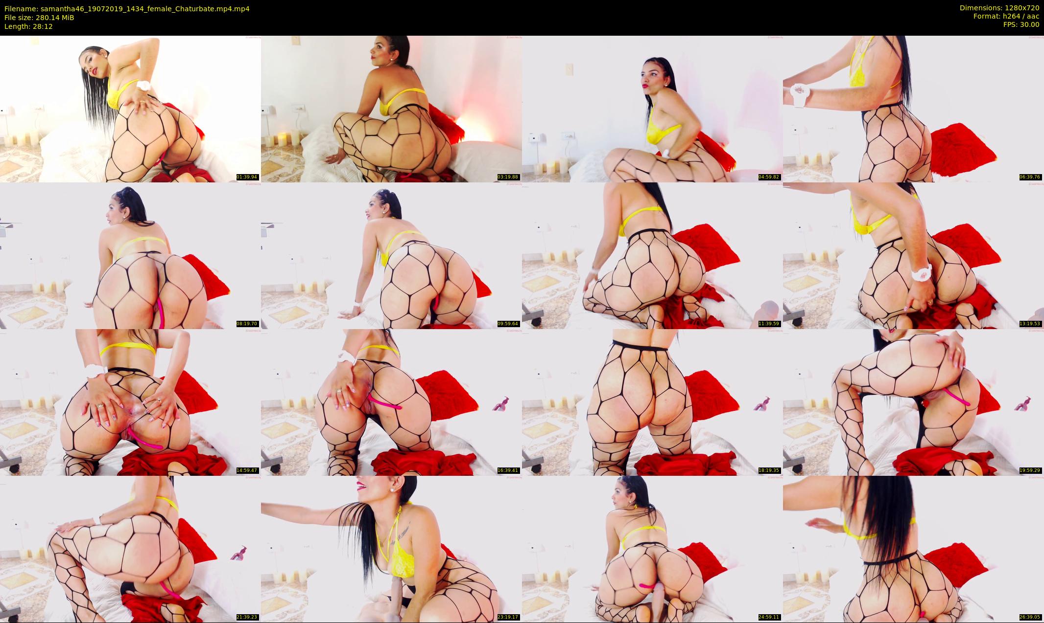 samantha46 — 29 minute Chaturbate female cam show recording, 720p, Jul 19, 2019