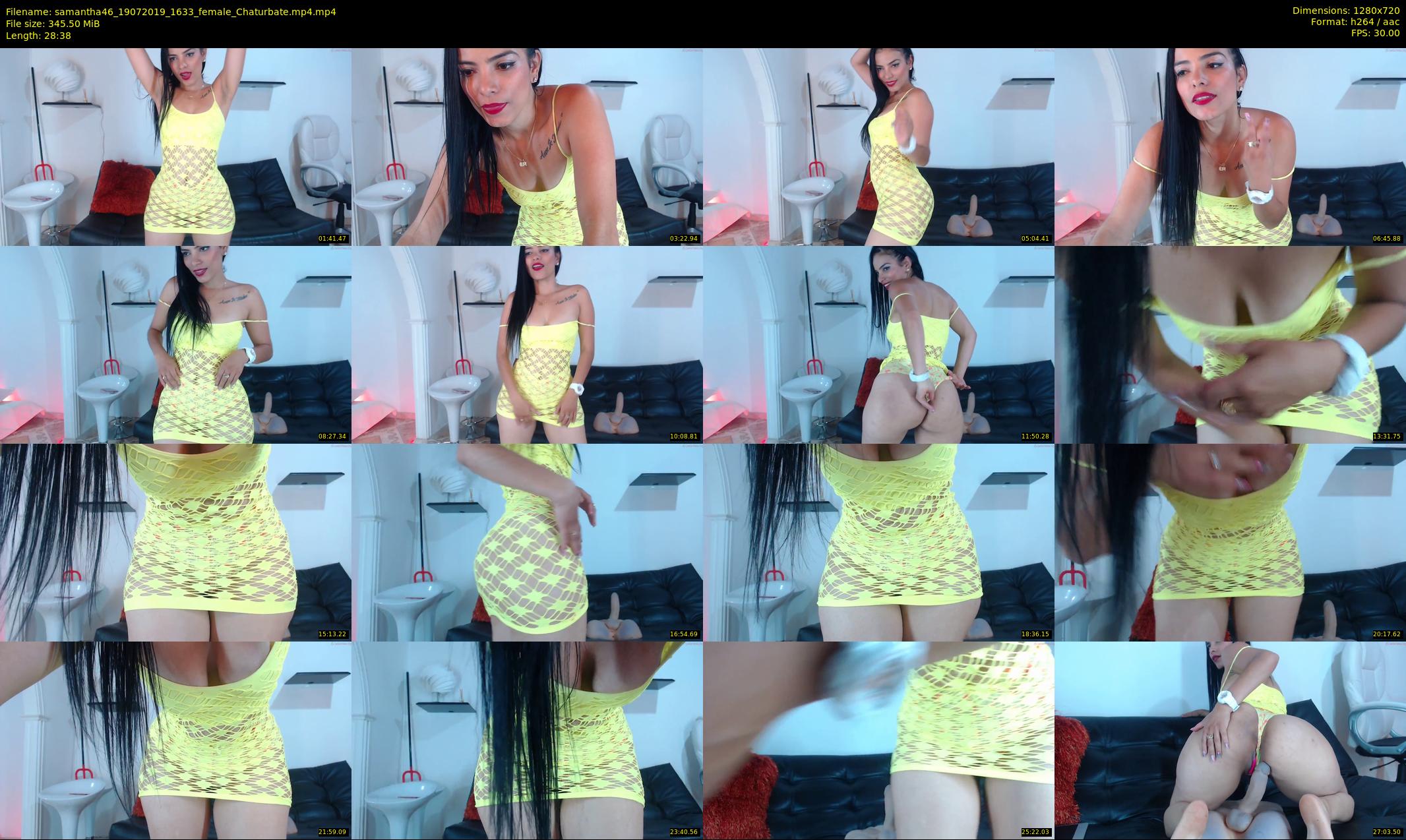 samantha46 — 29 minute Chaturbate female cam show recording, 720p, Jul 19, 2019