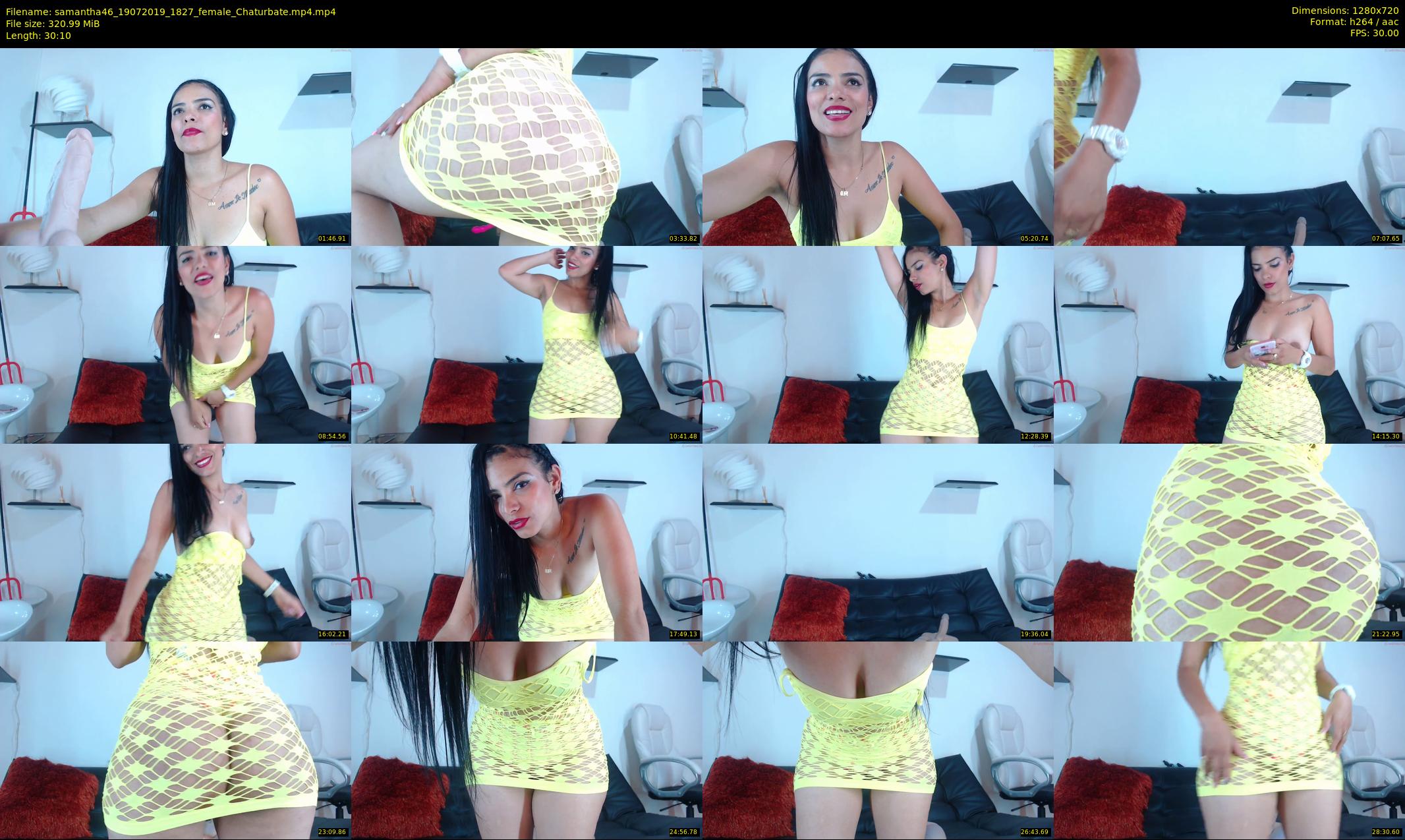 samantha46 — 31 minute Chaturbate female cam show recording, 720p, Jul 19, 2019