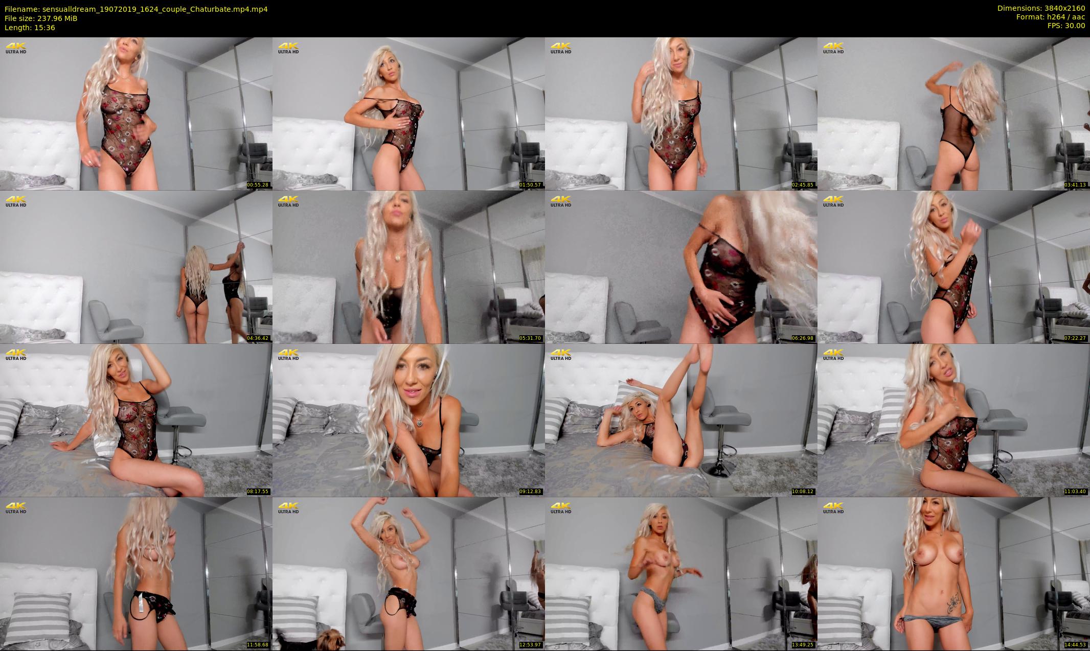 sensualldream — 16 minute Chaturbate female cam show recording, 4K, Jul 19, 2019
