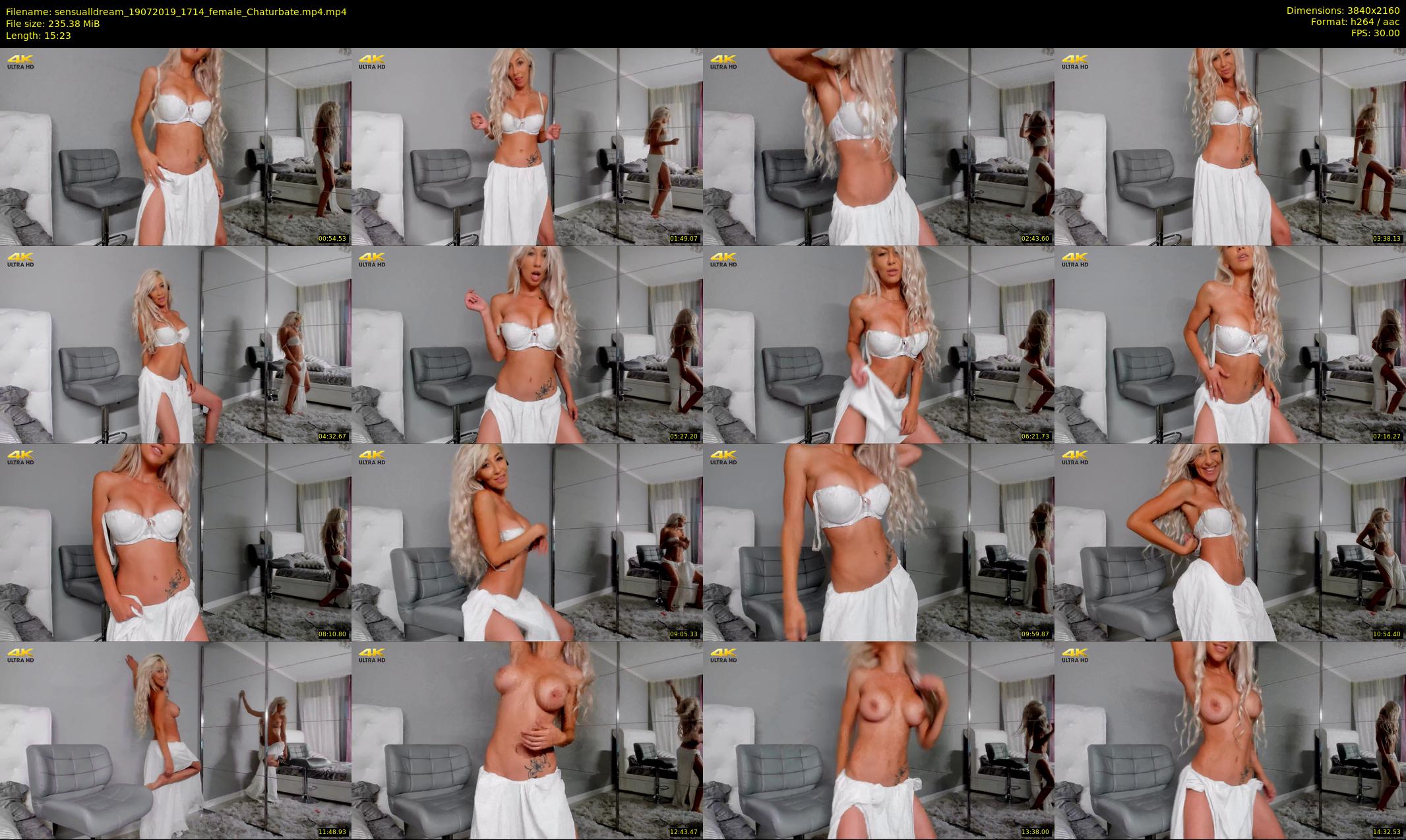 sensualldream — 16 minute Chaturbate female cam show recording, 4K, Jul 19, 2019