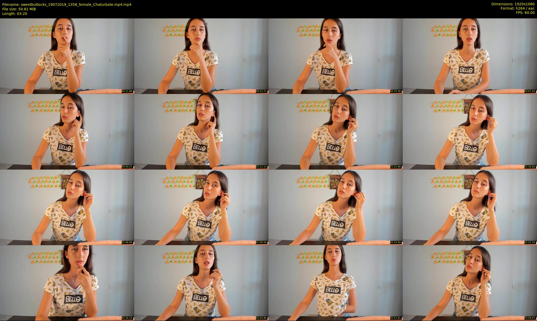 sweetbuttocks — 4 minute Chaturbate female cam show recording, 1080p, Jul 19, 2019