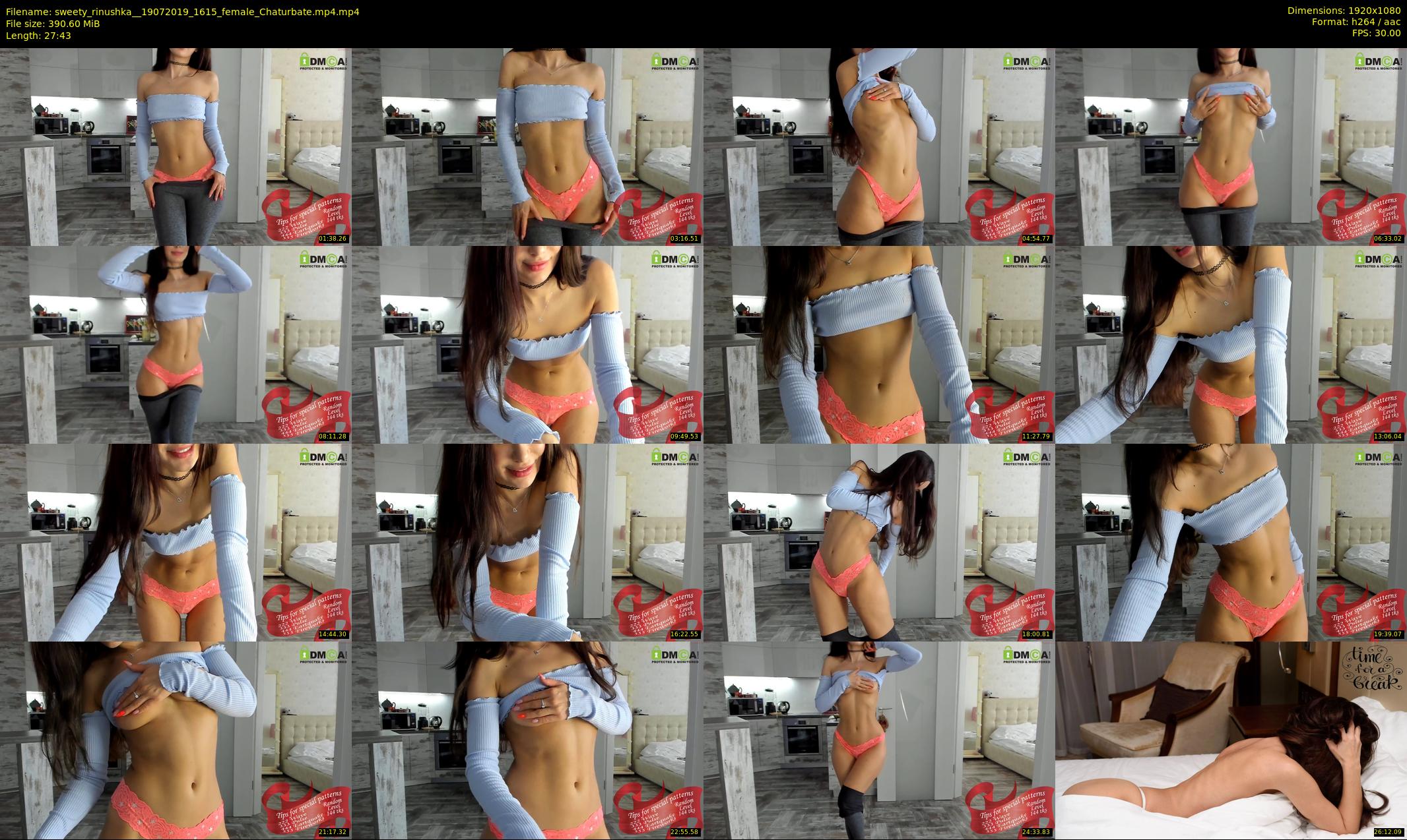 sweety_rinushka_ — 28 minute Chaturbate female cam show recording, 1080p, Jul 19, 2019