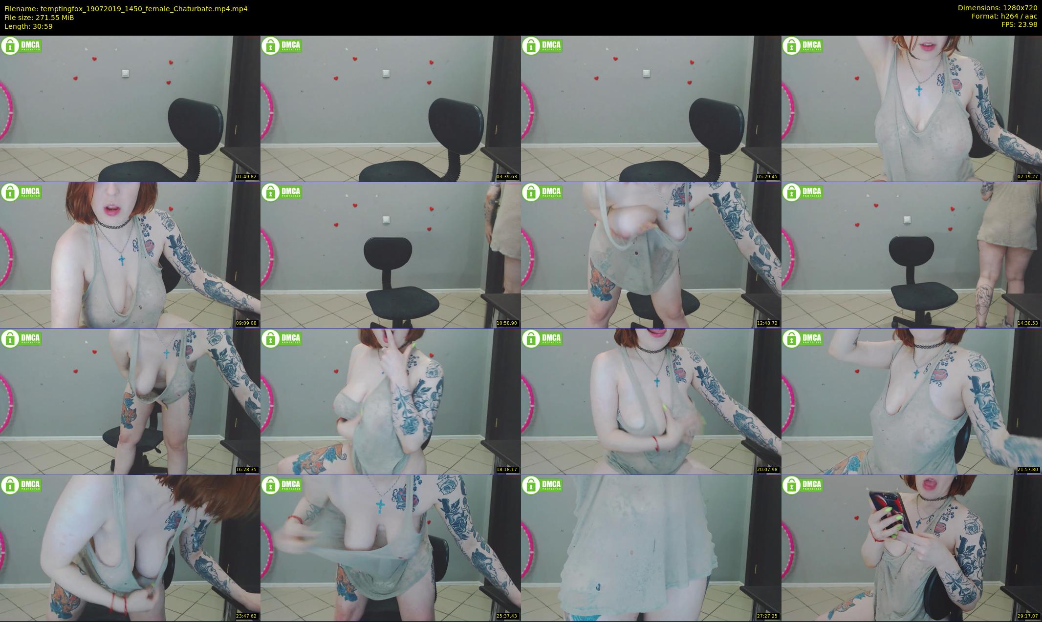 temptingfox — 31 minute Chaturbate female cam show recording, 720p, Jul 19, 2019