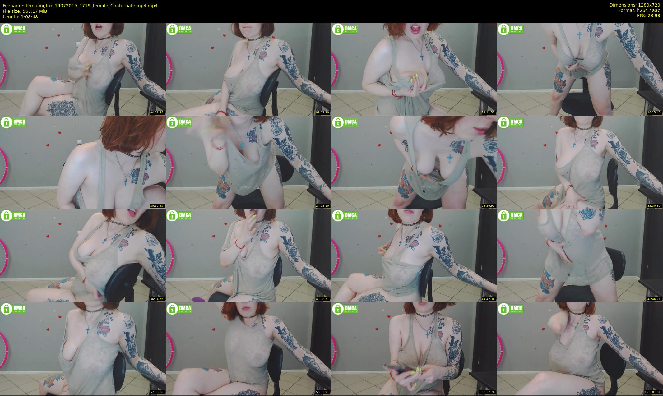 temptingfox — 69 minute Chaturbate female cam show recording, 720p, Jul 19, 2019