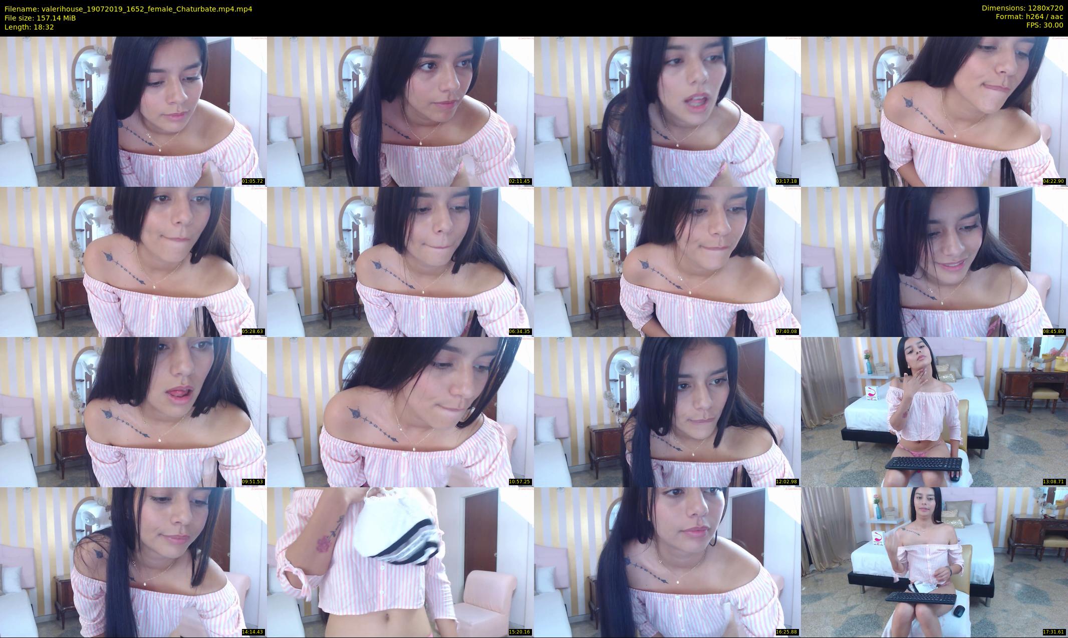 valerihouse — 19 minute Chaturbate female cam show recording, 720p, Jul 19, 2019