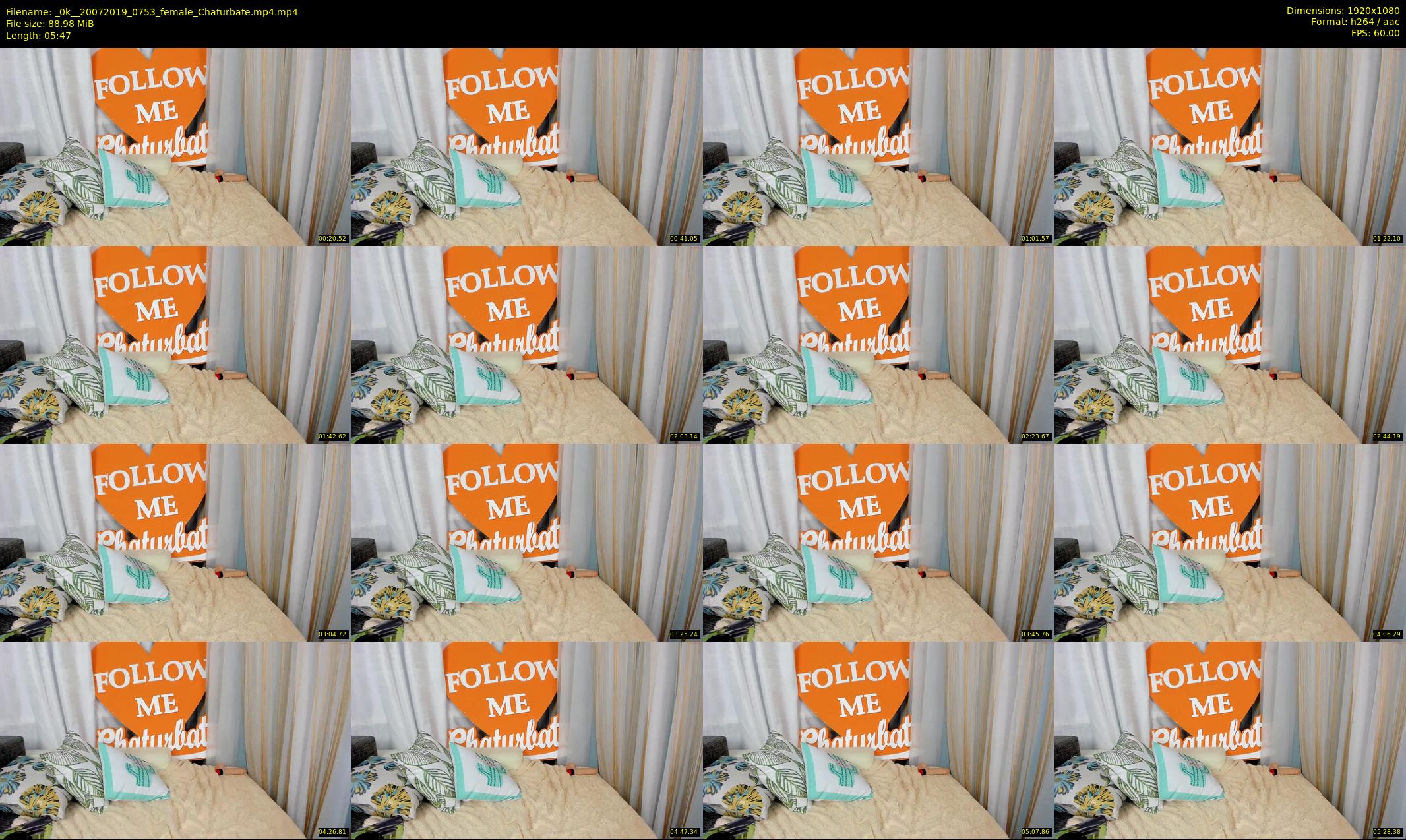 _0k_ — 6 minute Chaturbate female cam show recording, 1080p, Jul 20, 2019