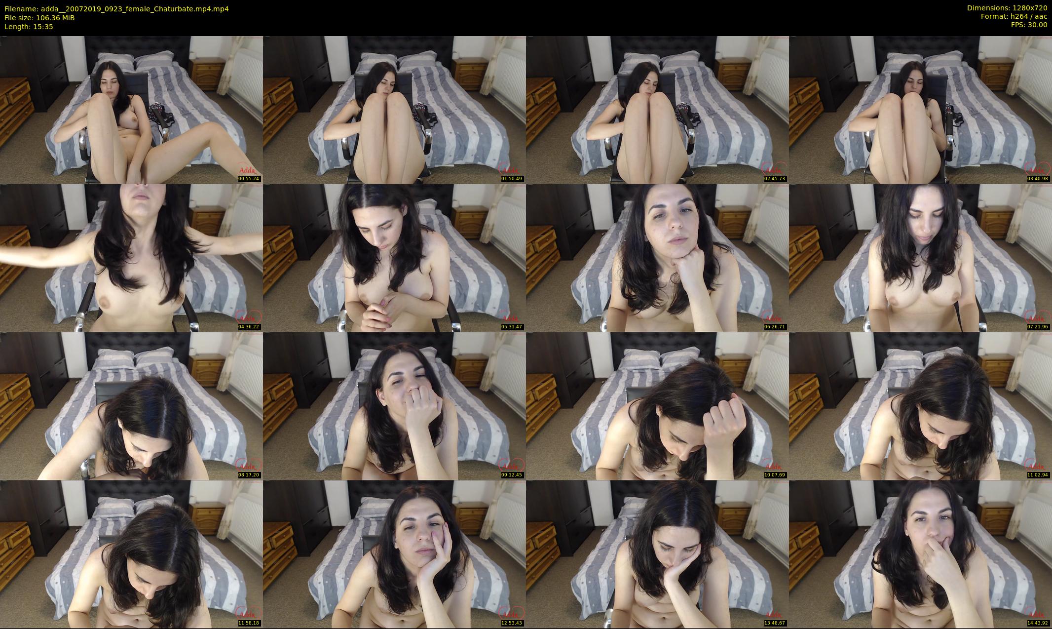 adda_ — 16 minute Chaturbate female cam show recording, 720p, Jul 20, 2019