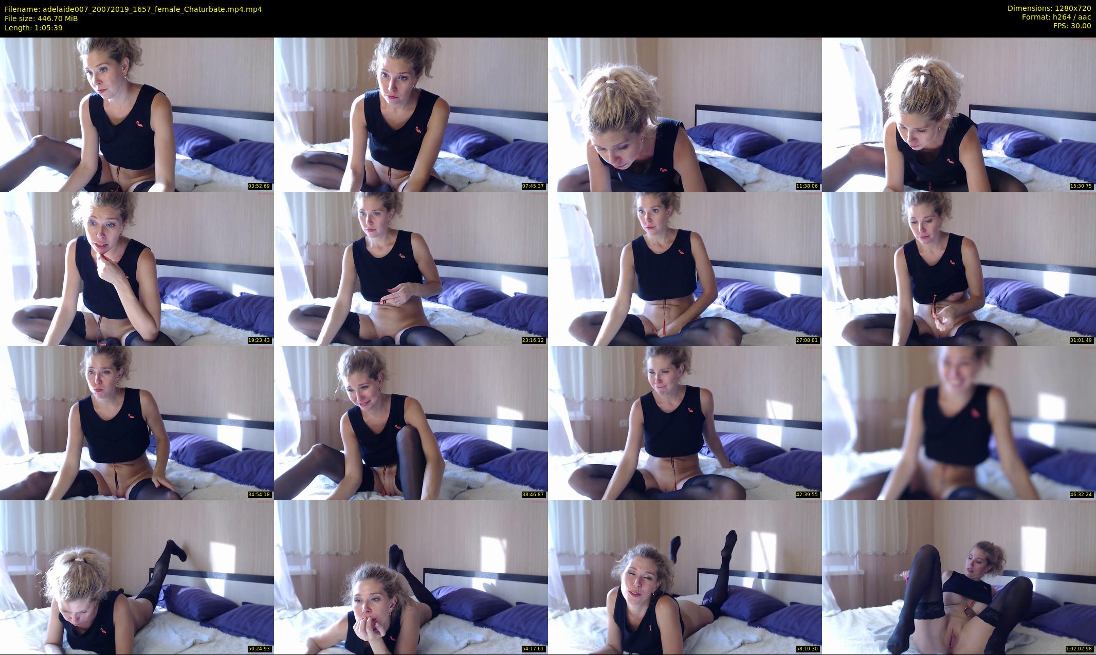 adelaide007 — 66 minute Chaturbate female cam show recording, 720p, Jul 20, 2019
