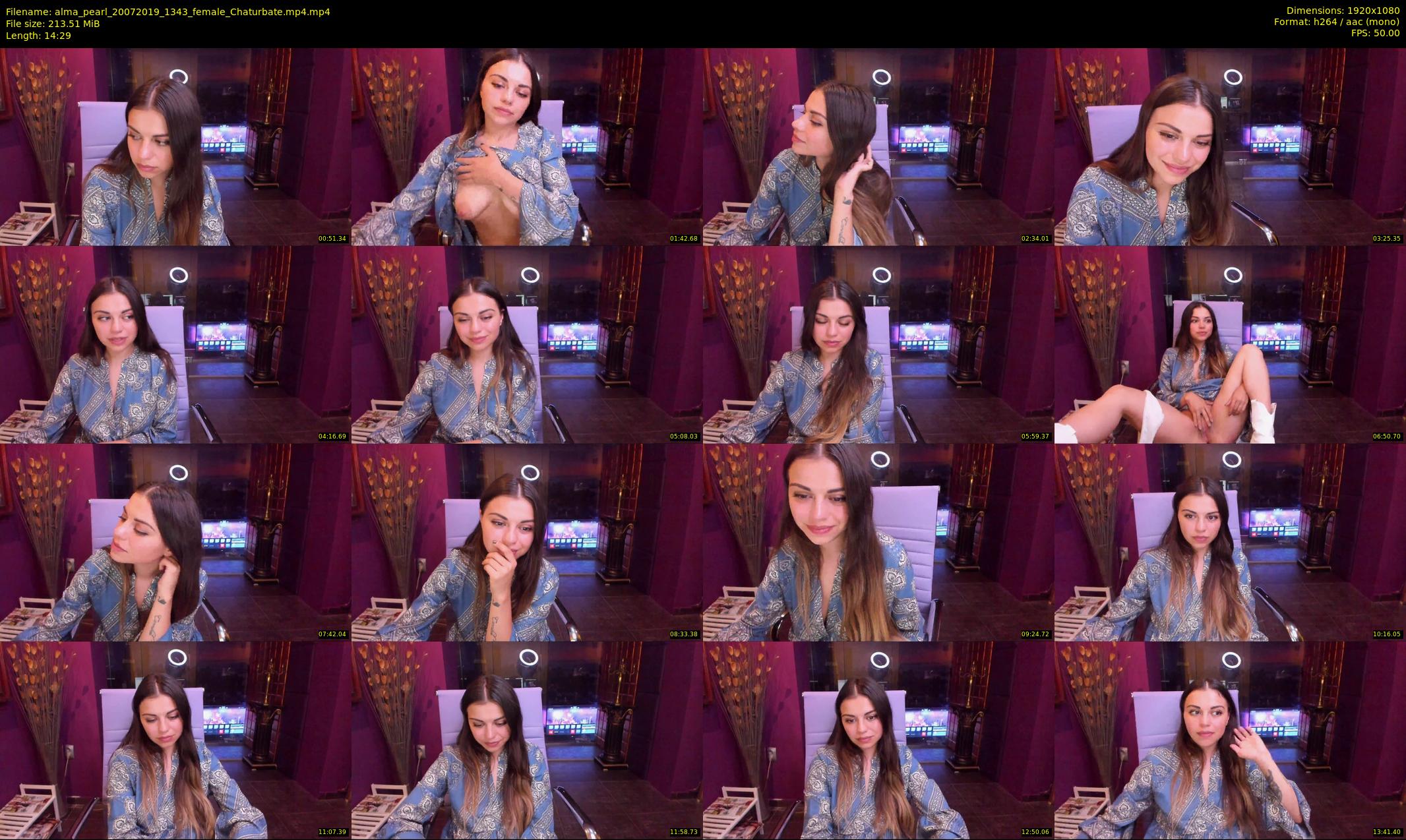 alma_pearl — 15 minute Chaturbate female cam show recording, 1080p, Jul 20, 2019