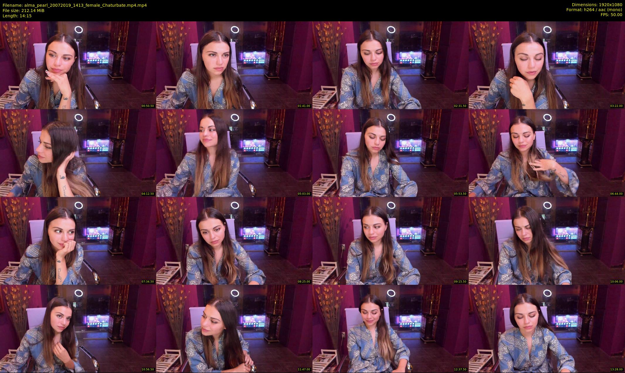 alma_pearl — 15 minute Chaturbate female cam show recording, 1080p, Jul 20, 2019