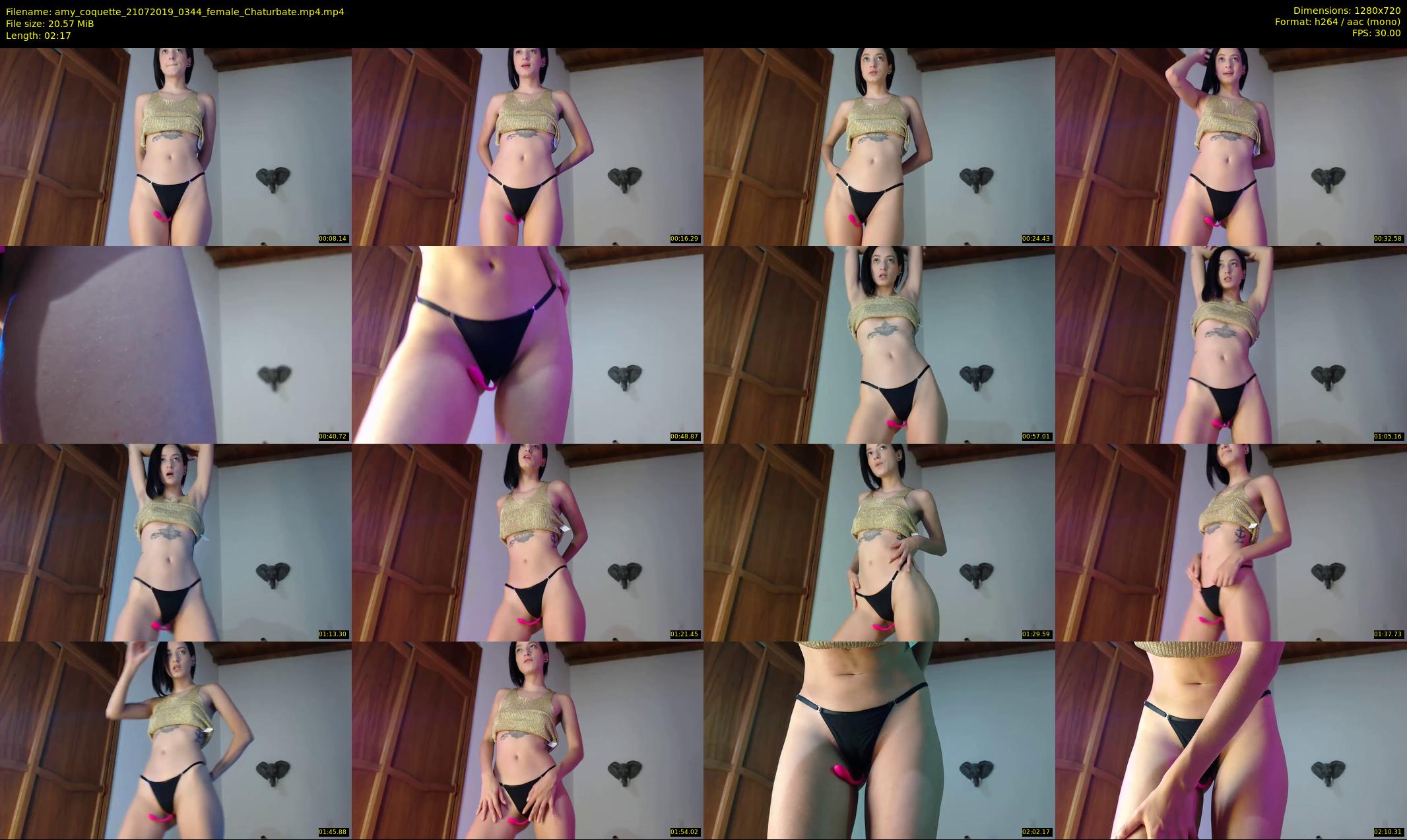 amy_coquette — 3 minute Chaturbate female cam show recording, 720p, Jul 21, 2019