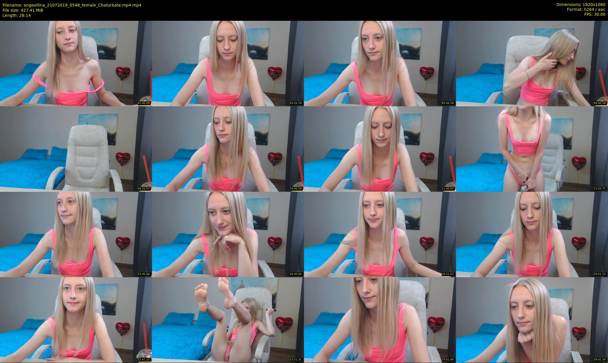 angeellina — 29 minute Chaturbate female cam show recording, 1080p, Jul 21, 2019