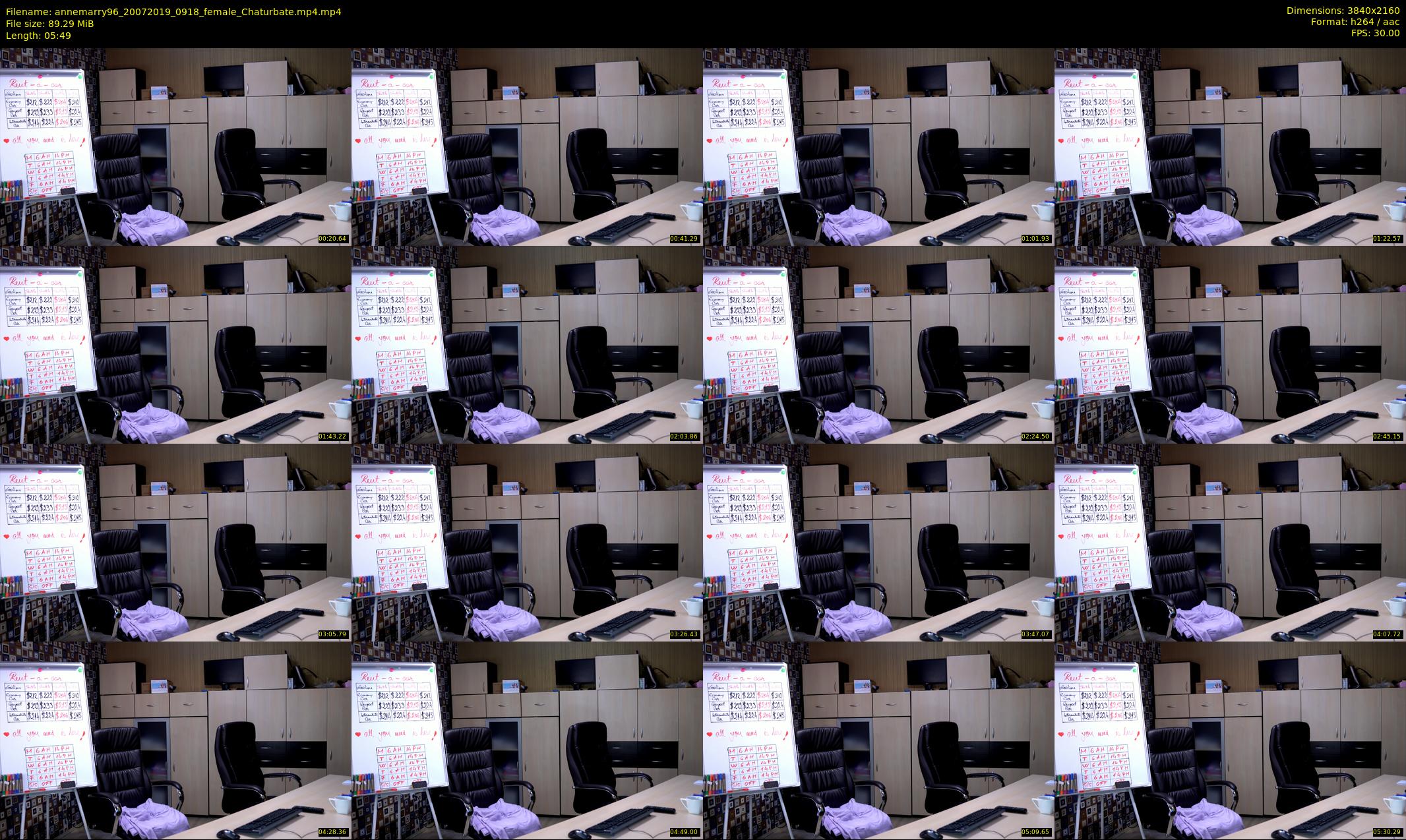 annemarry96 — 6 minute Chaturbate female cam show recording, 4K, Jul 20, 2019