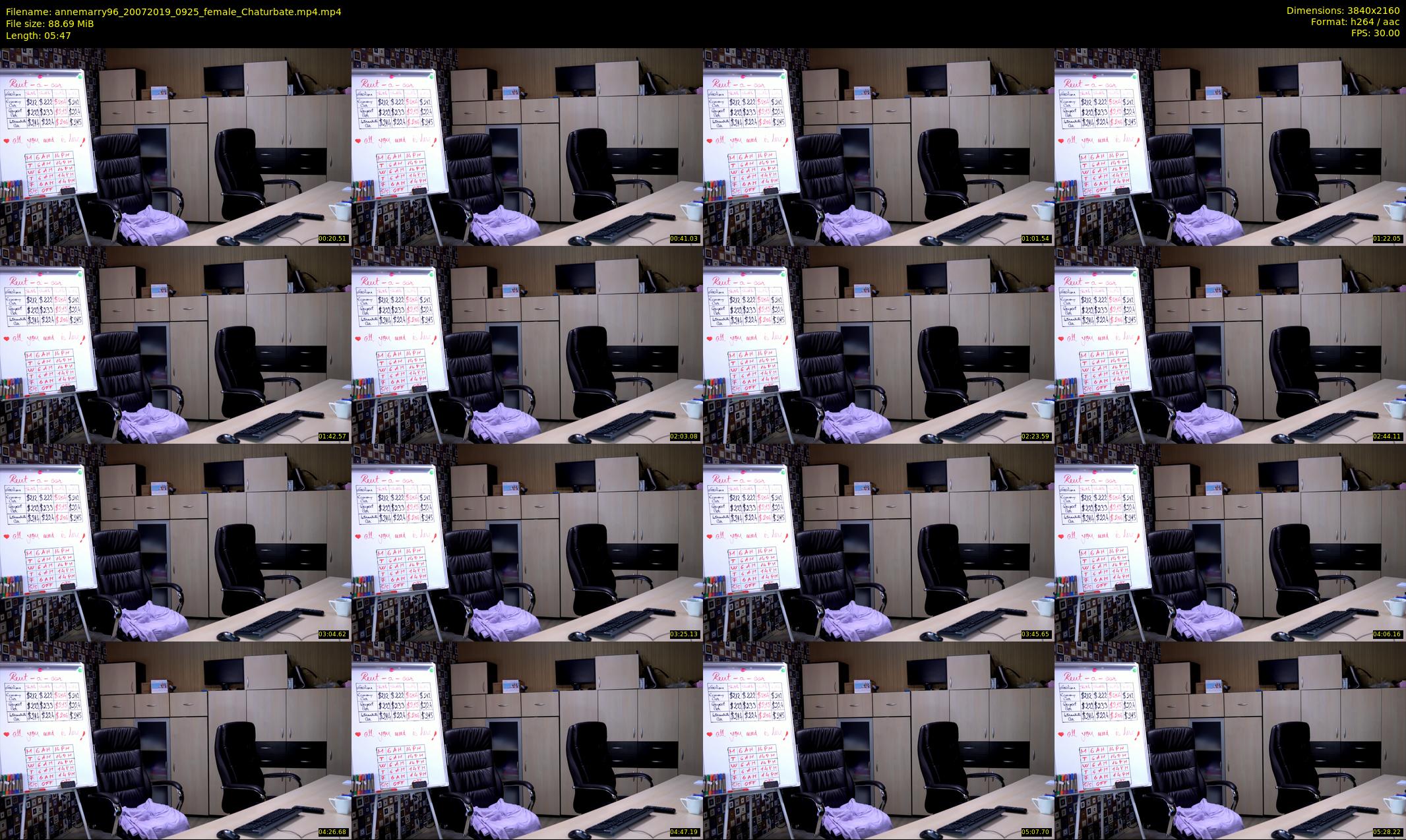 annemarry96 — 6 minute Chaturbate female cam show recording, 4K, Jul 20, 2019