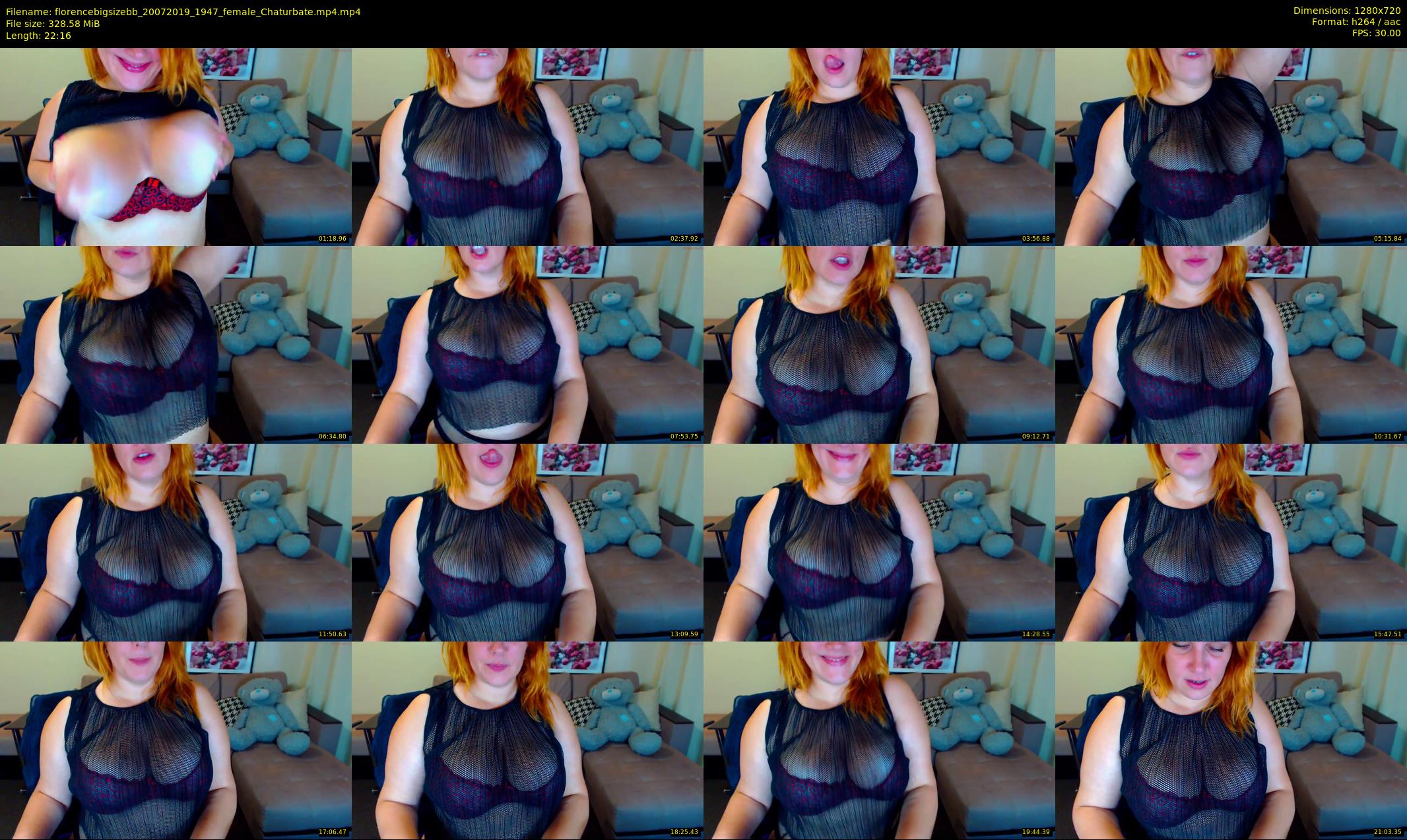 florencebigsizebb — 23 minute Chaturbate female cam show recording, 720p, Jul 20, 2019